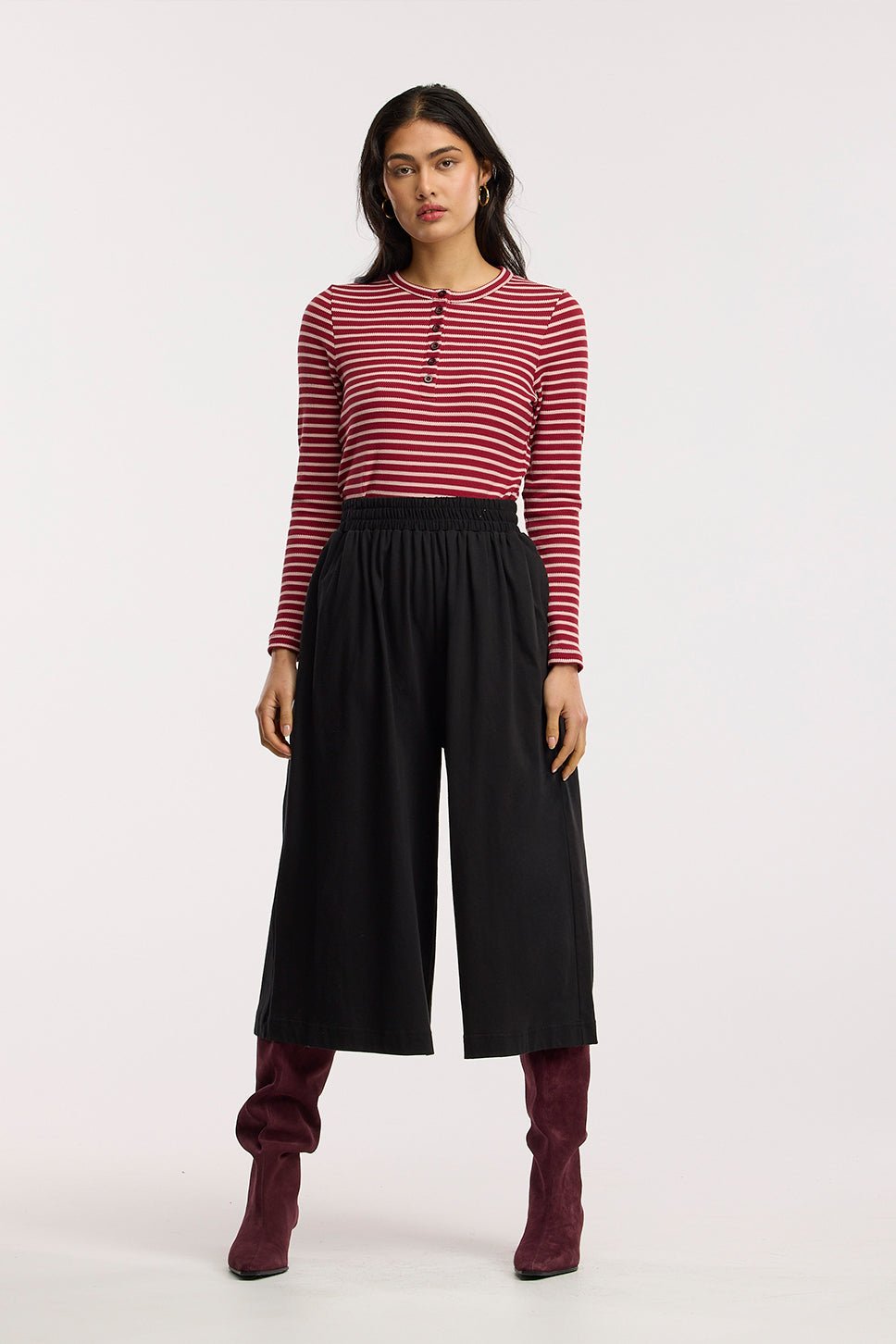 Top Traveller Waffle Henley