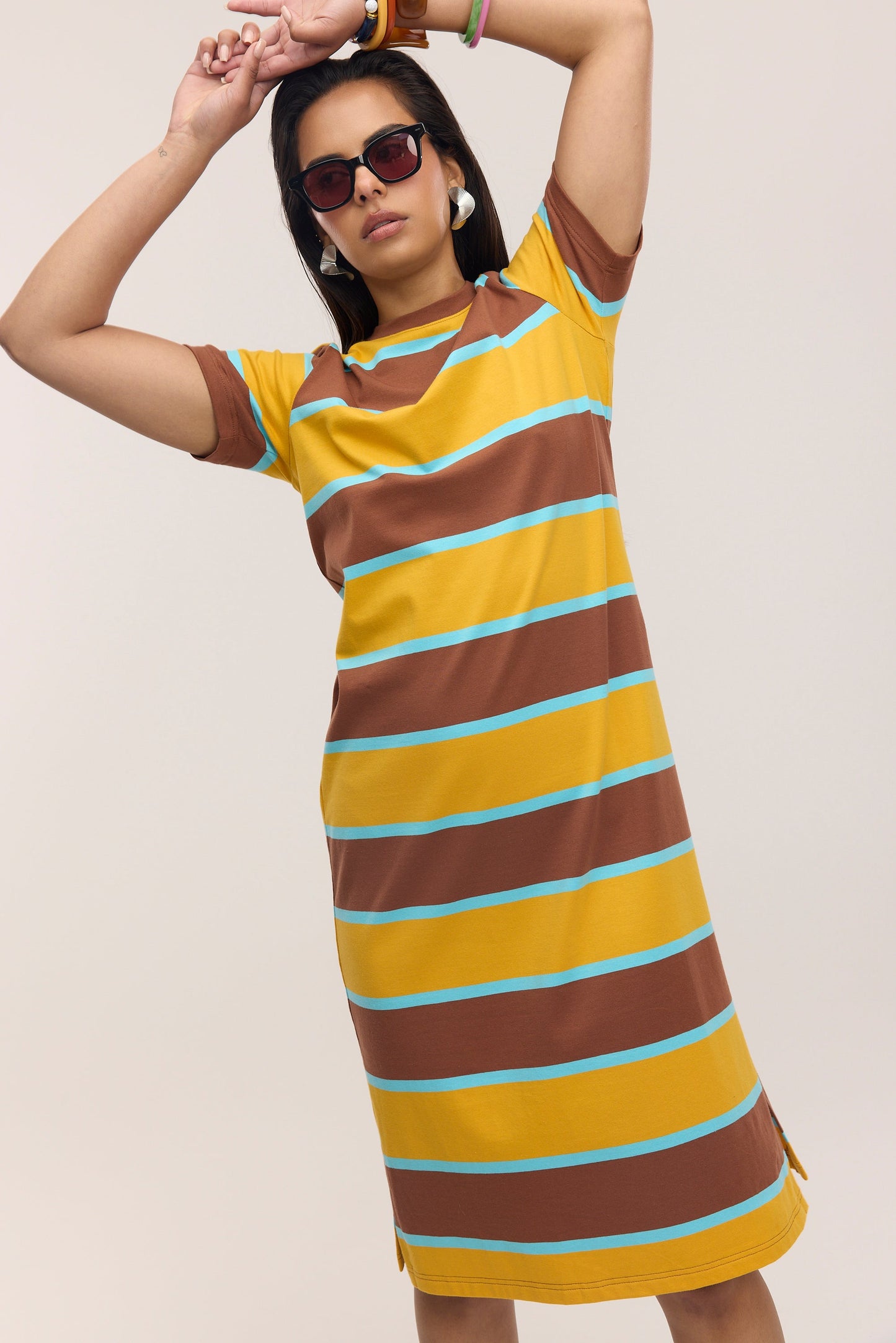 Robe T-shirt longue de voyage