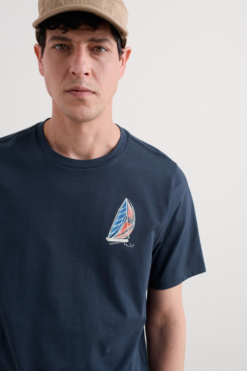 T-Shirt Uomo Loggerhead in Cotone Organico