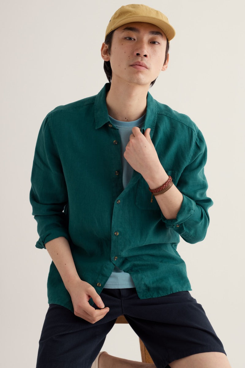 Camicia Uomo in Lino Curator