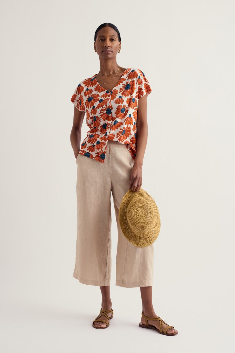 Top in jersey con scollo a V Studio Glass