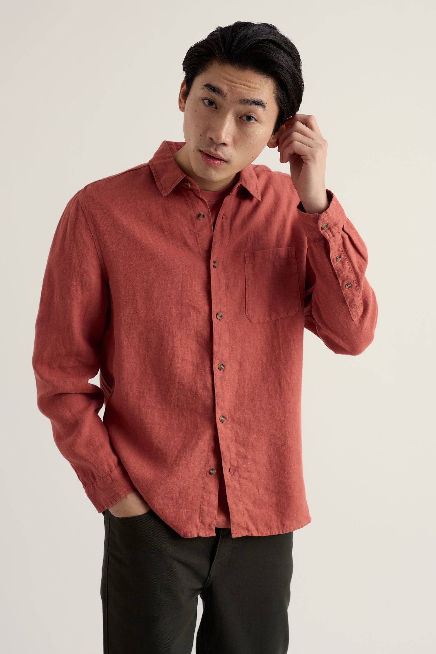 Camicia Uomo in Lino Curator