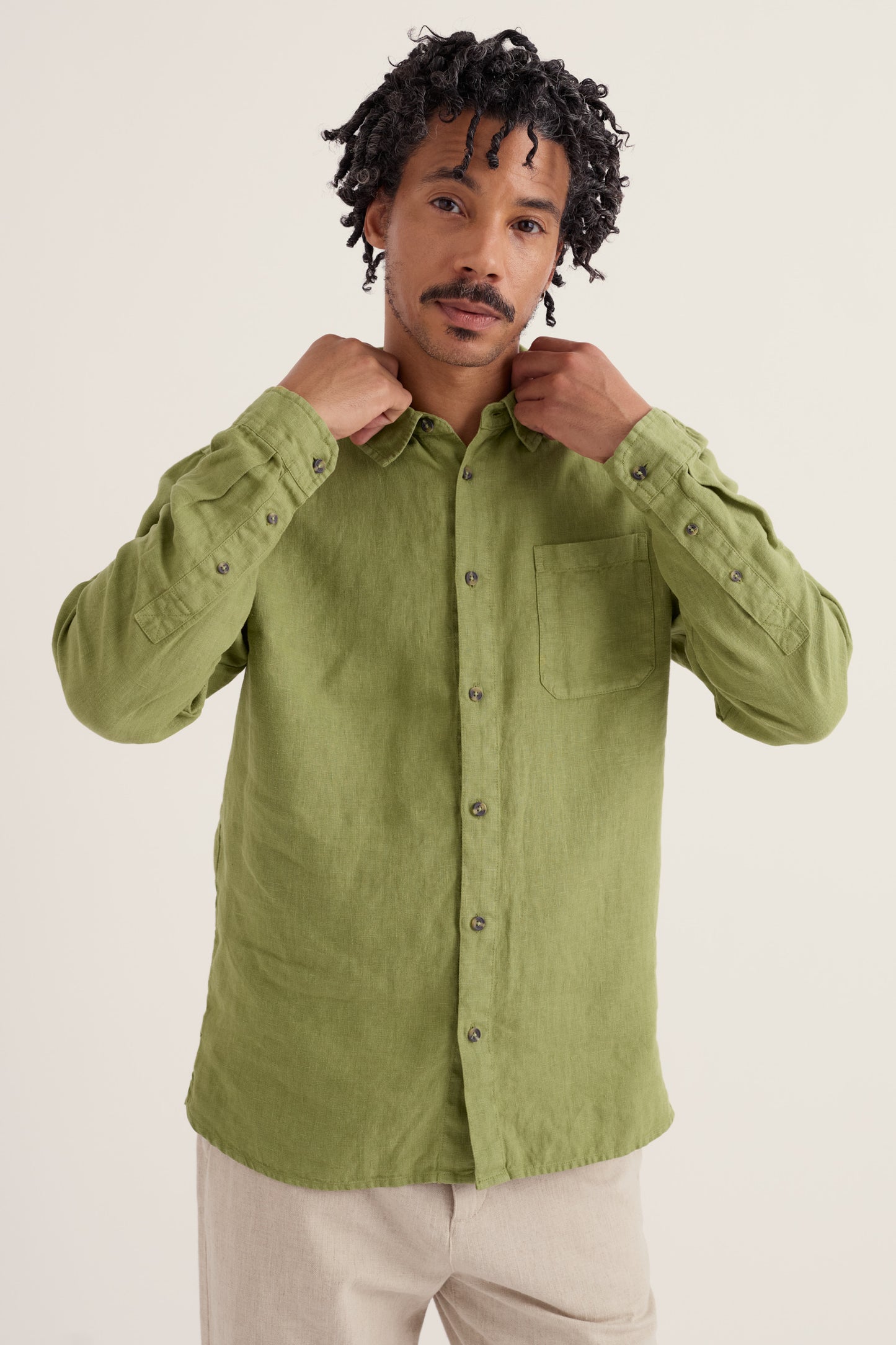 Camicia Uomo in Lino Curator
