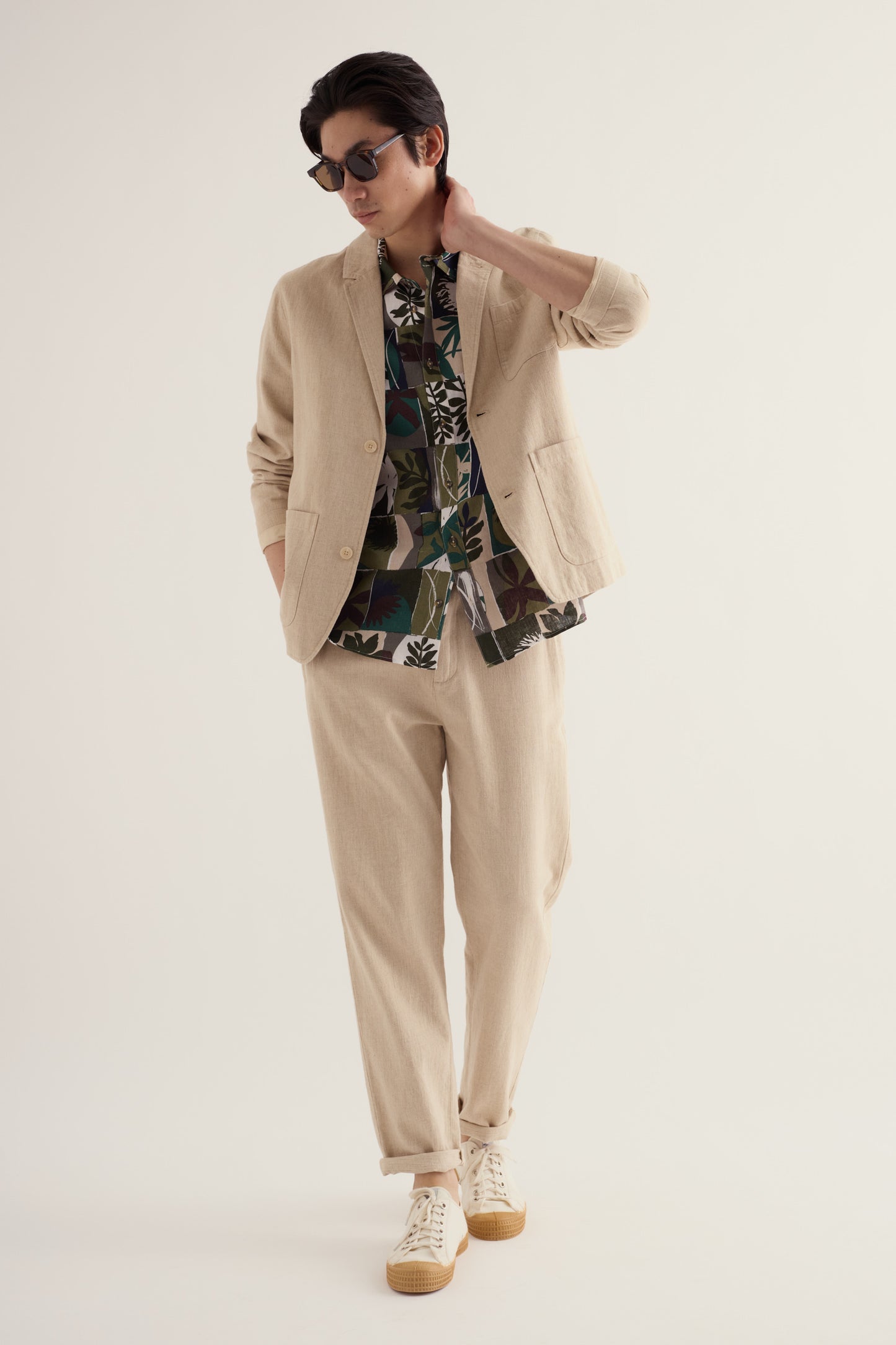 Léine Ghearr Muinchille Éisc Ghorm Fir