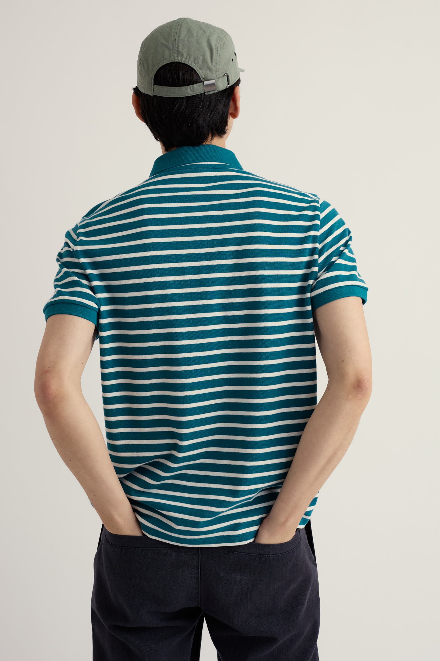 Polo rayé Balefire pour homme en coton biologique