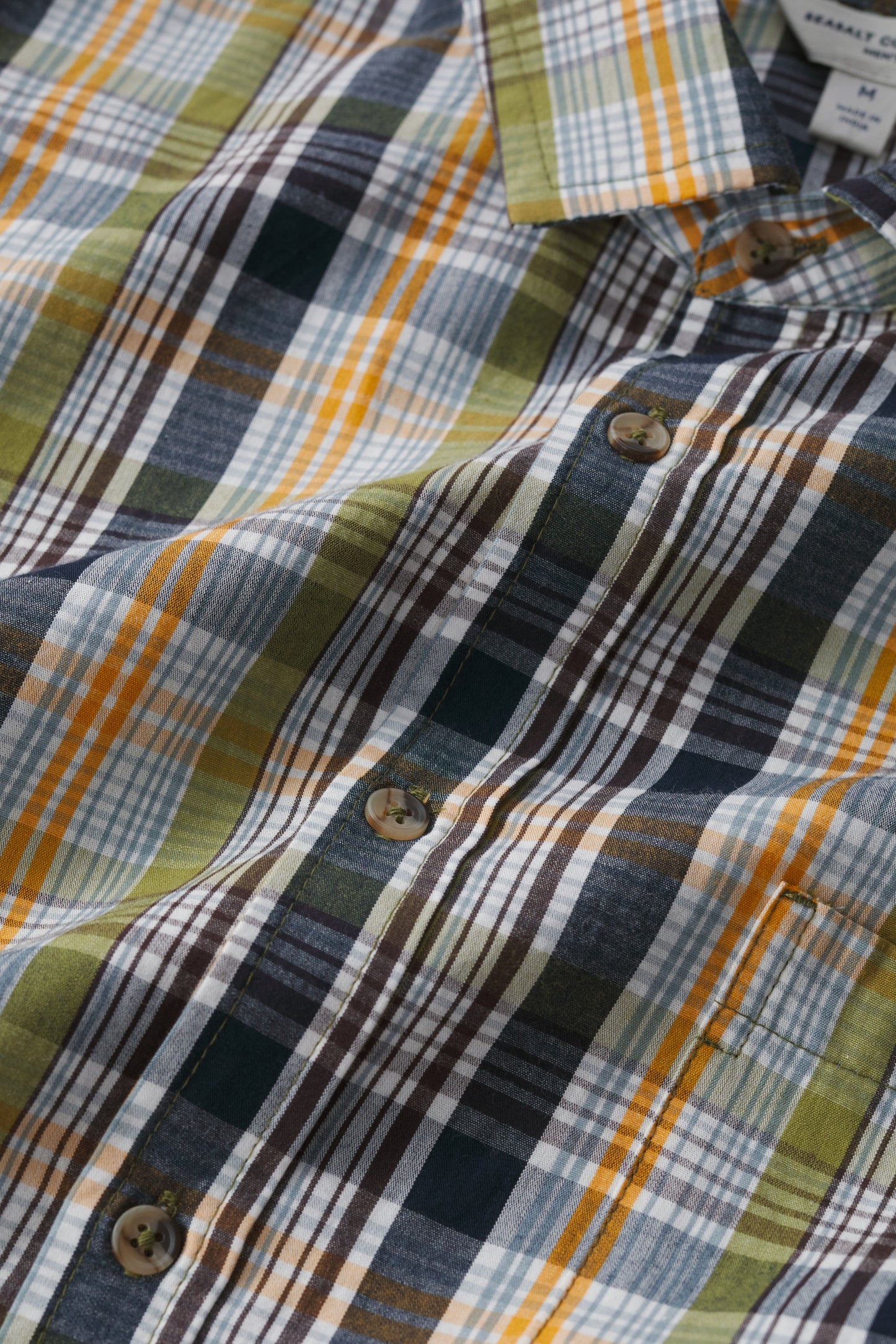 Chemise en coton à carreaux Banyan pour homme