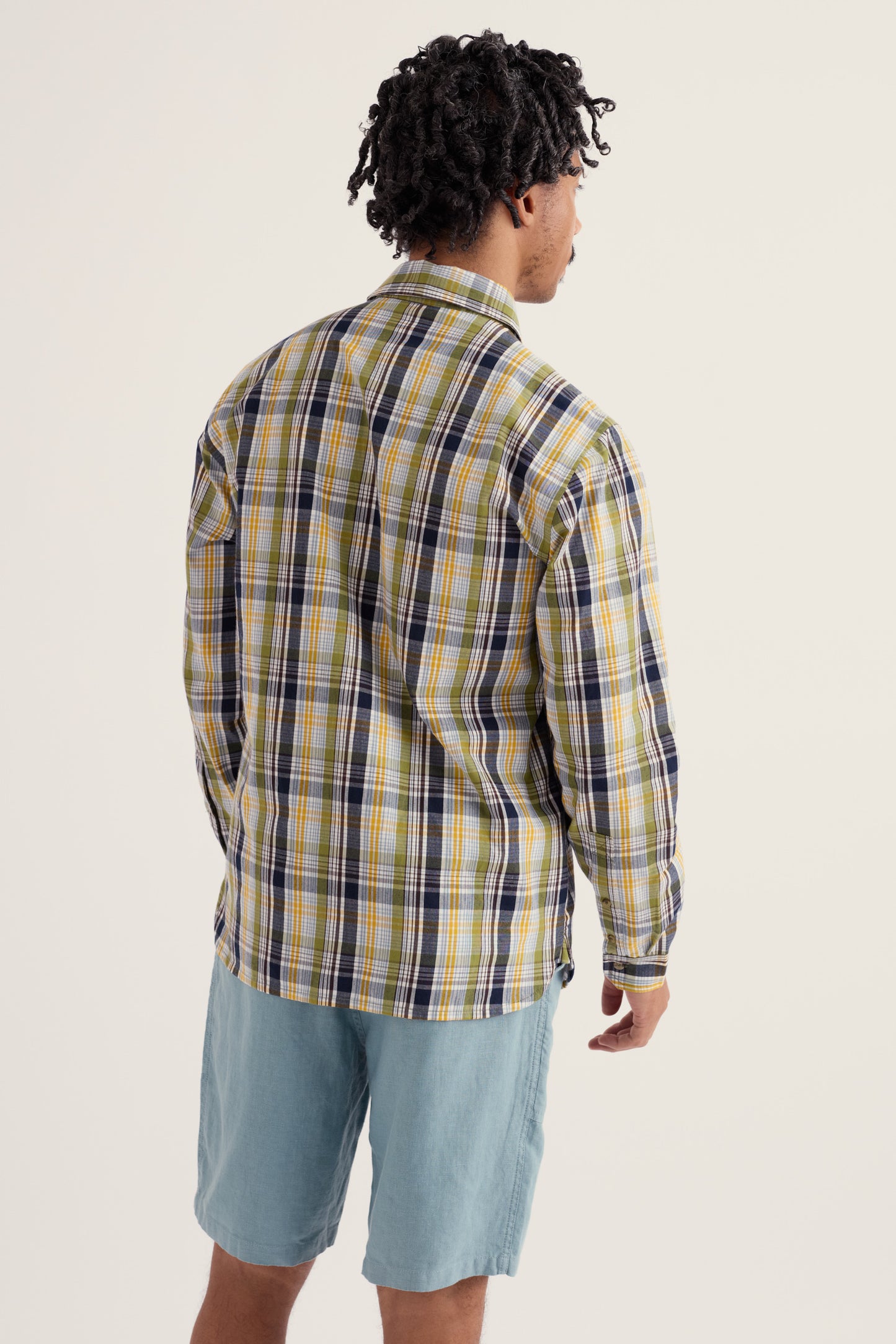 Chemise en coton à carreaux Banyan pour homme