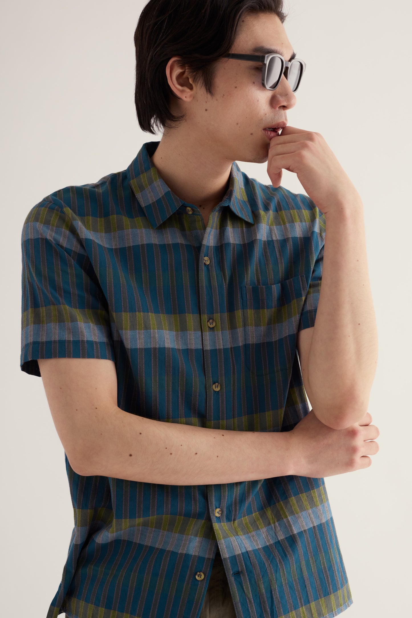 Chemise rayée en fil teint Ropecraft pour homme