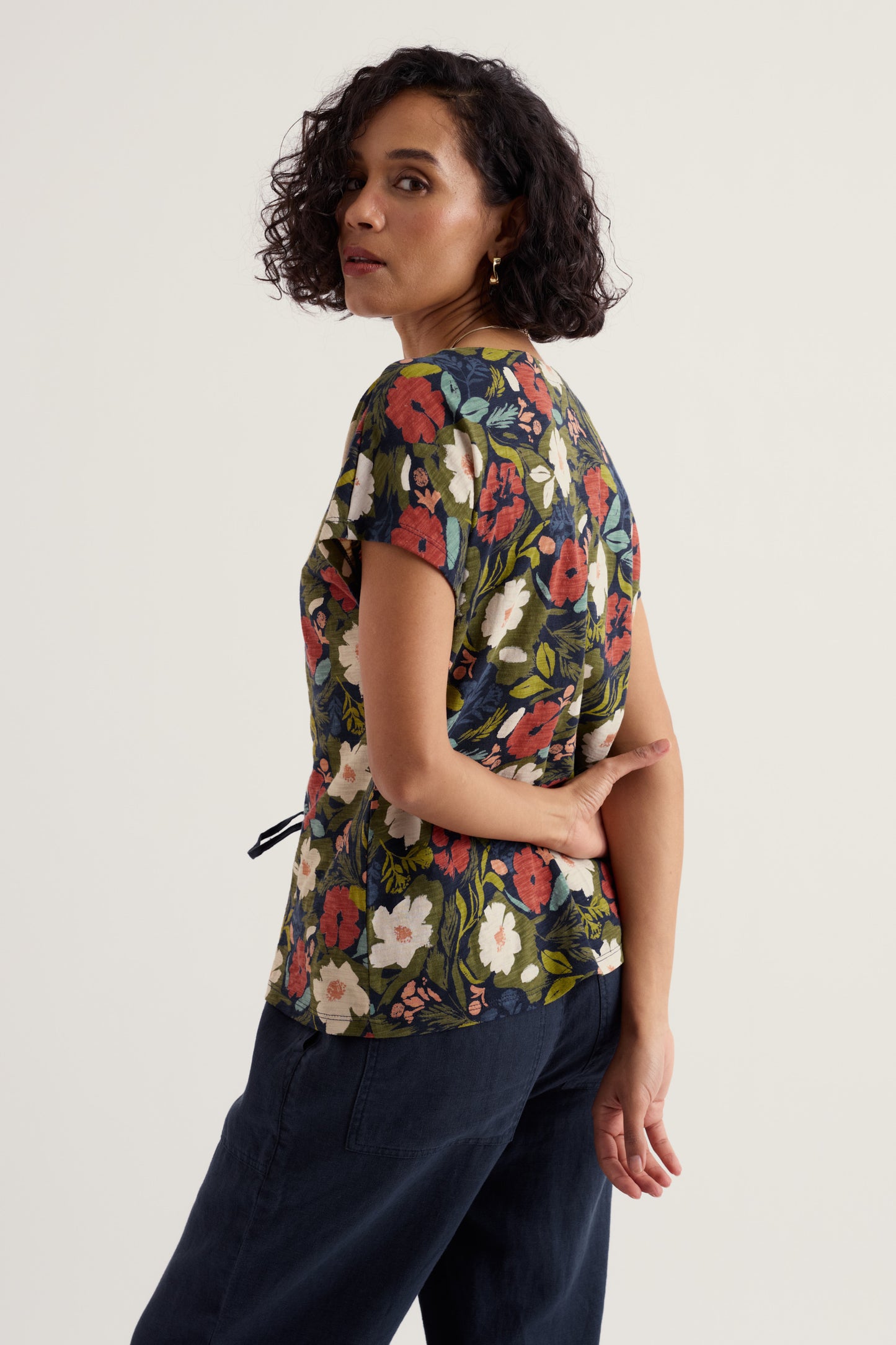 Top in jersey con scollo a V Studio Glass