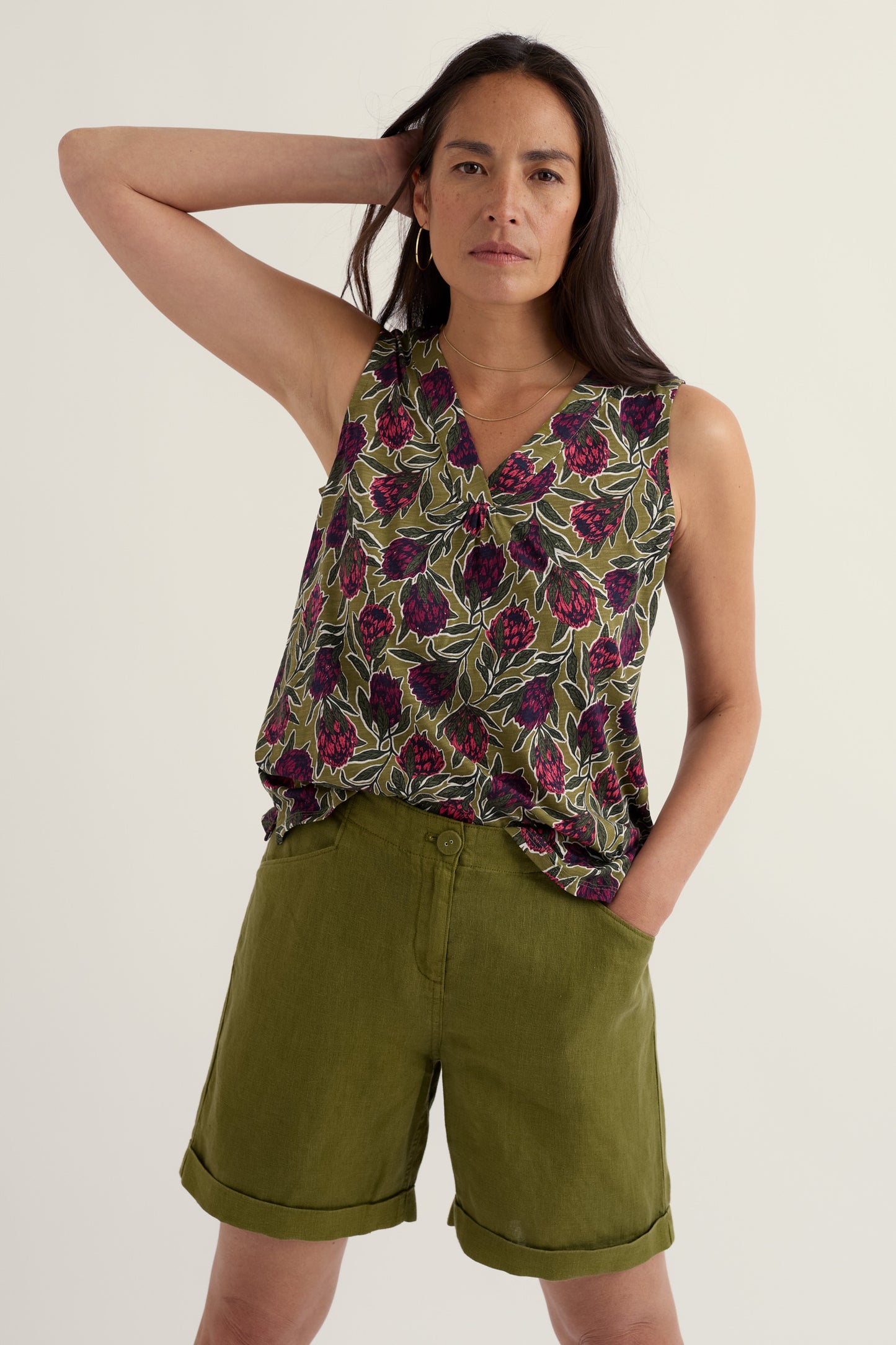 Gilet Achilla con scollo a V