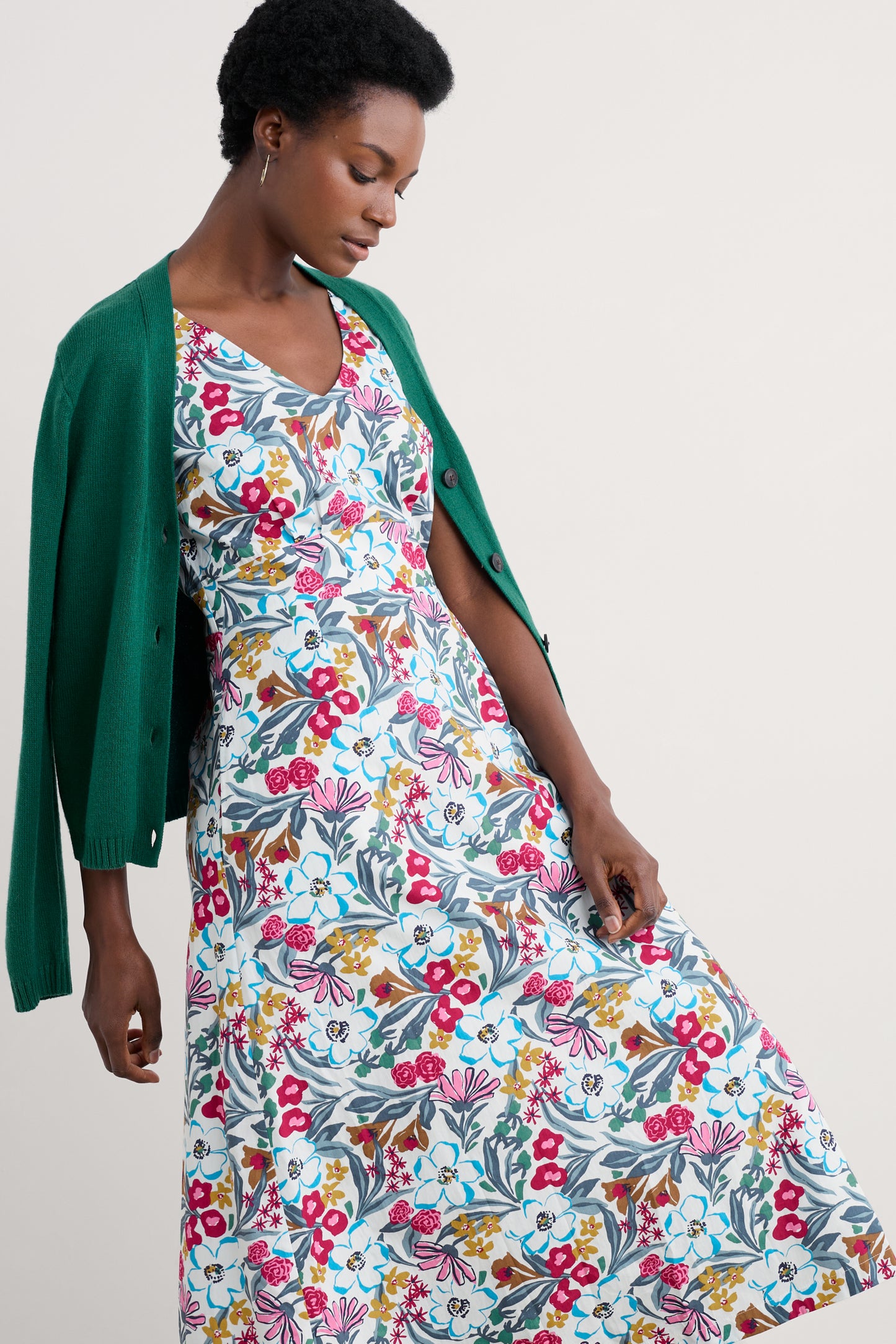 Robe sans manches à col en V Sky Beyond