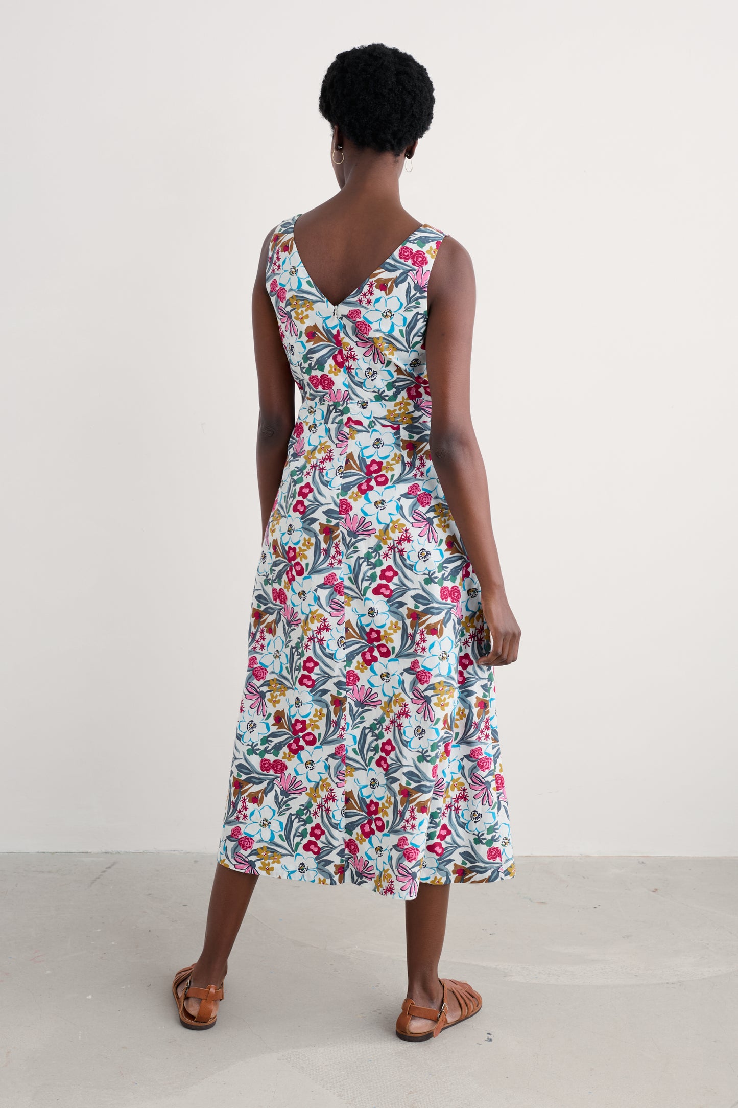 Robe sans manches à col en V Sky Beyond