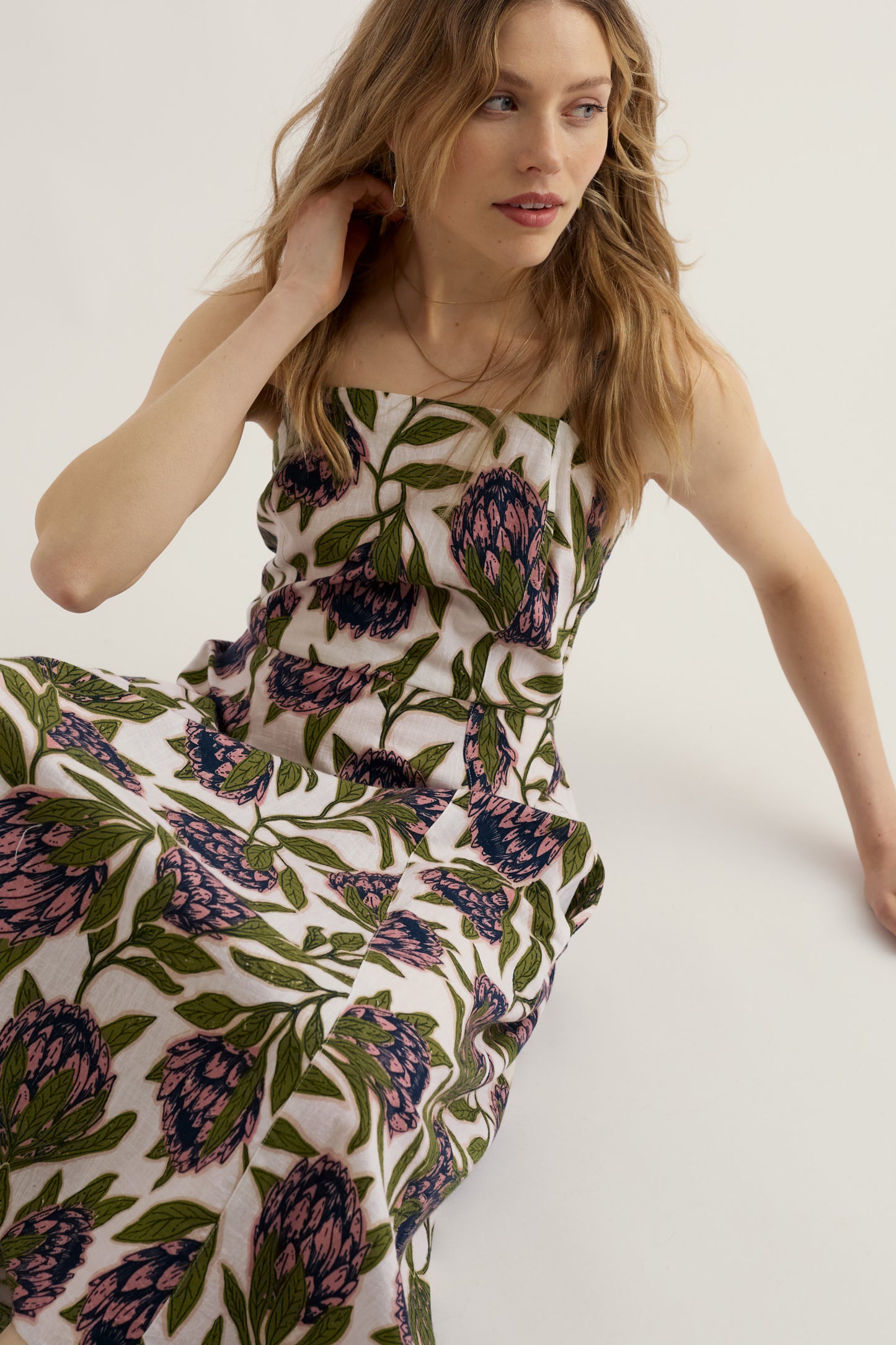 Vestito Midi Senza Maniche Madern
