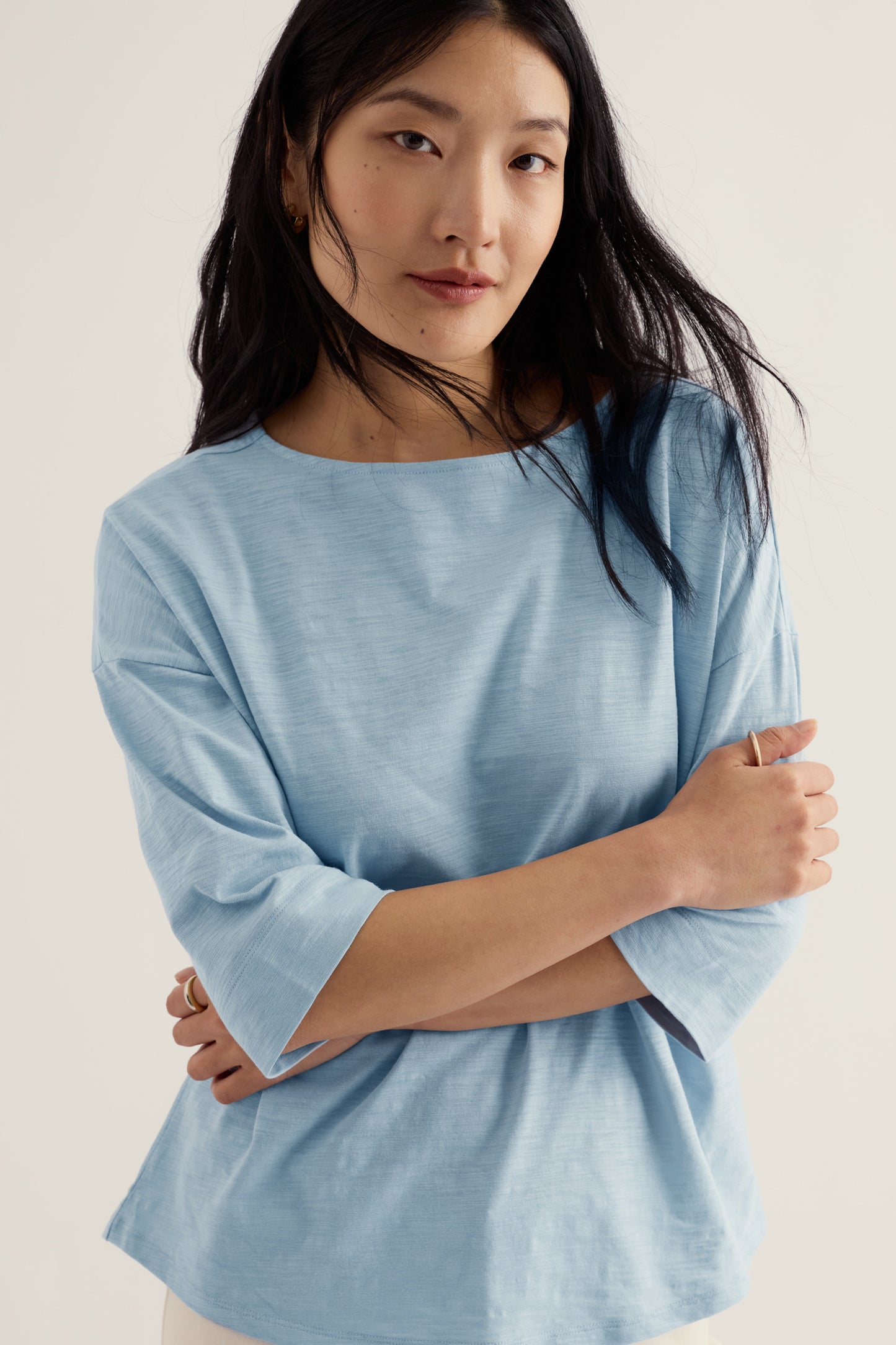 Haut Tremayne Quay Jersey en coton biologique GOTS