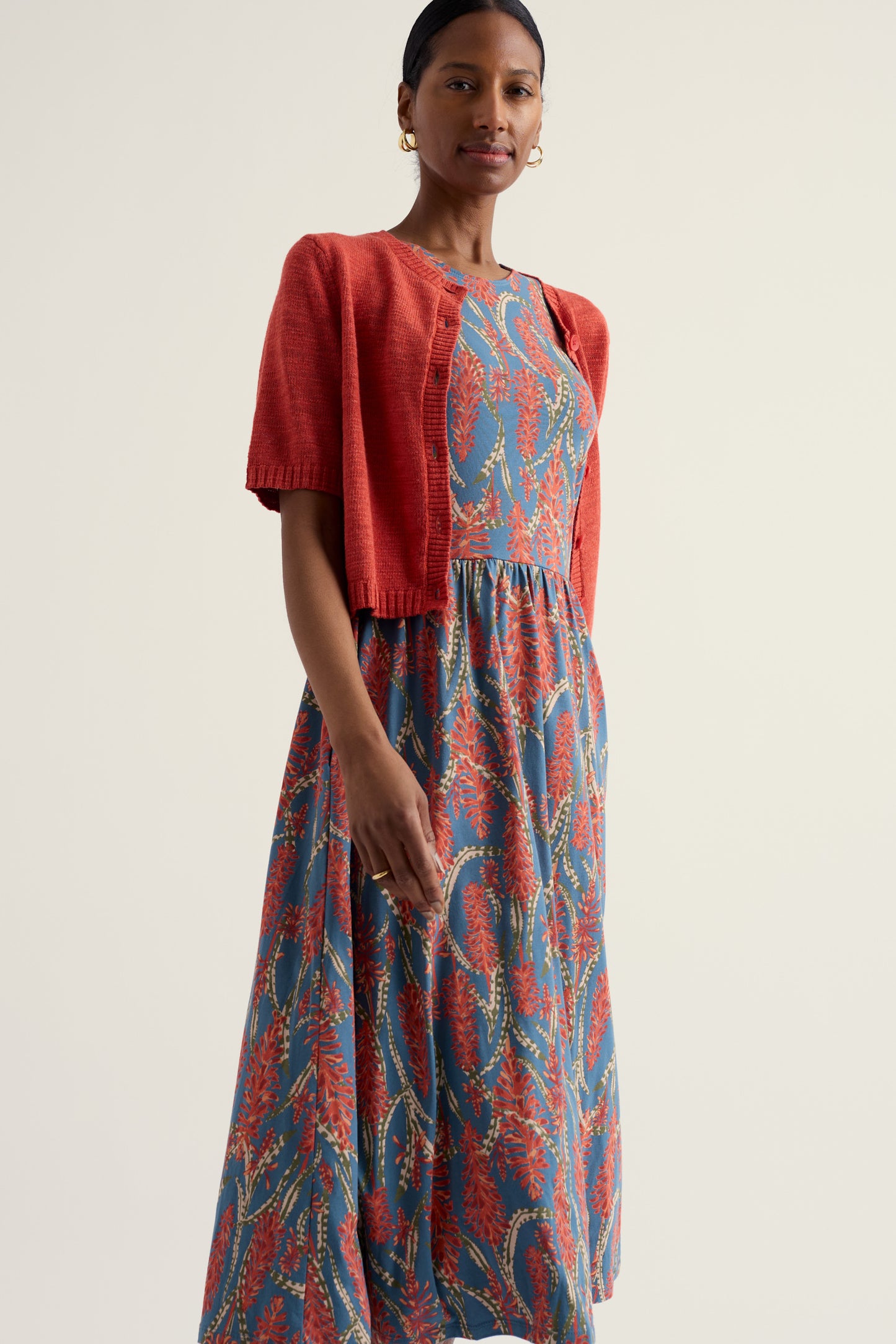 Robe Porthmeor Wave en jersey de coton biologique certifié GOTS