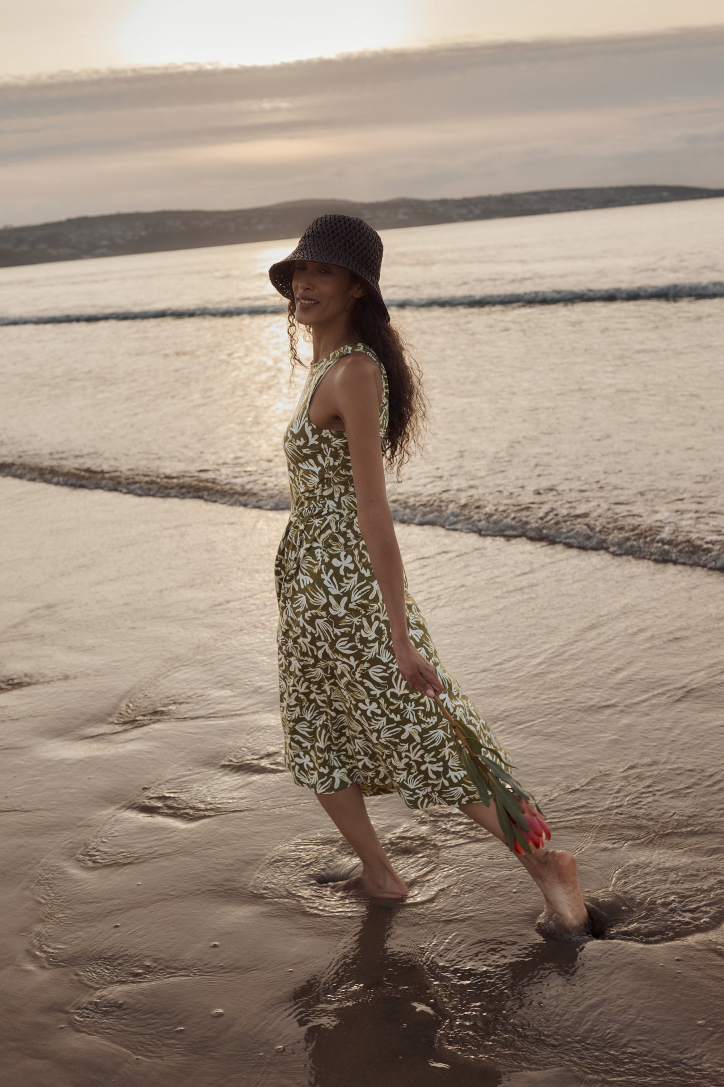 Robe Porthmeor Wave en jersey de coton biologique certifié GOTS