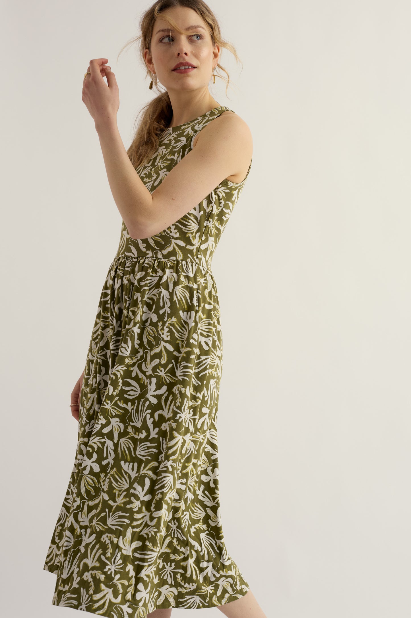 Robe Porthmeor Wave en jersey de coton biologique certifié GOTS