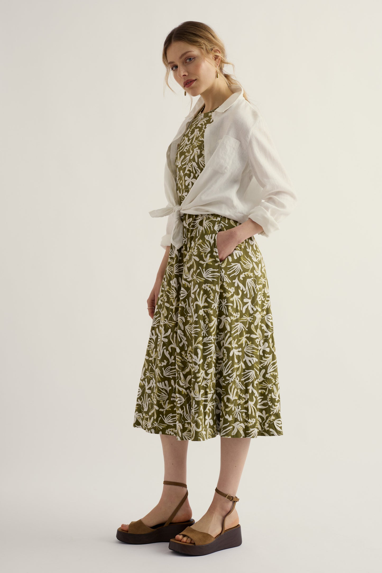 Robe Porthmeor Wave en jersey de coton biologique certifié GOTS