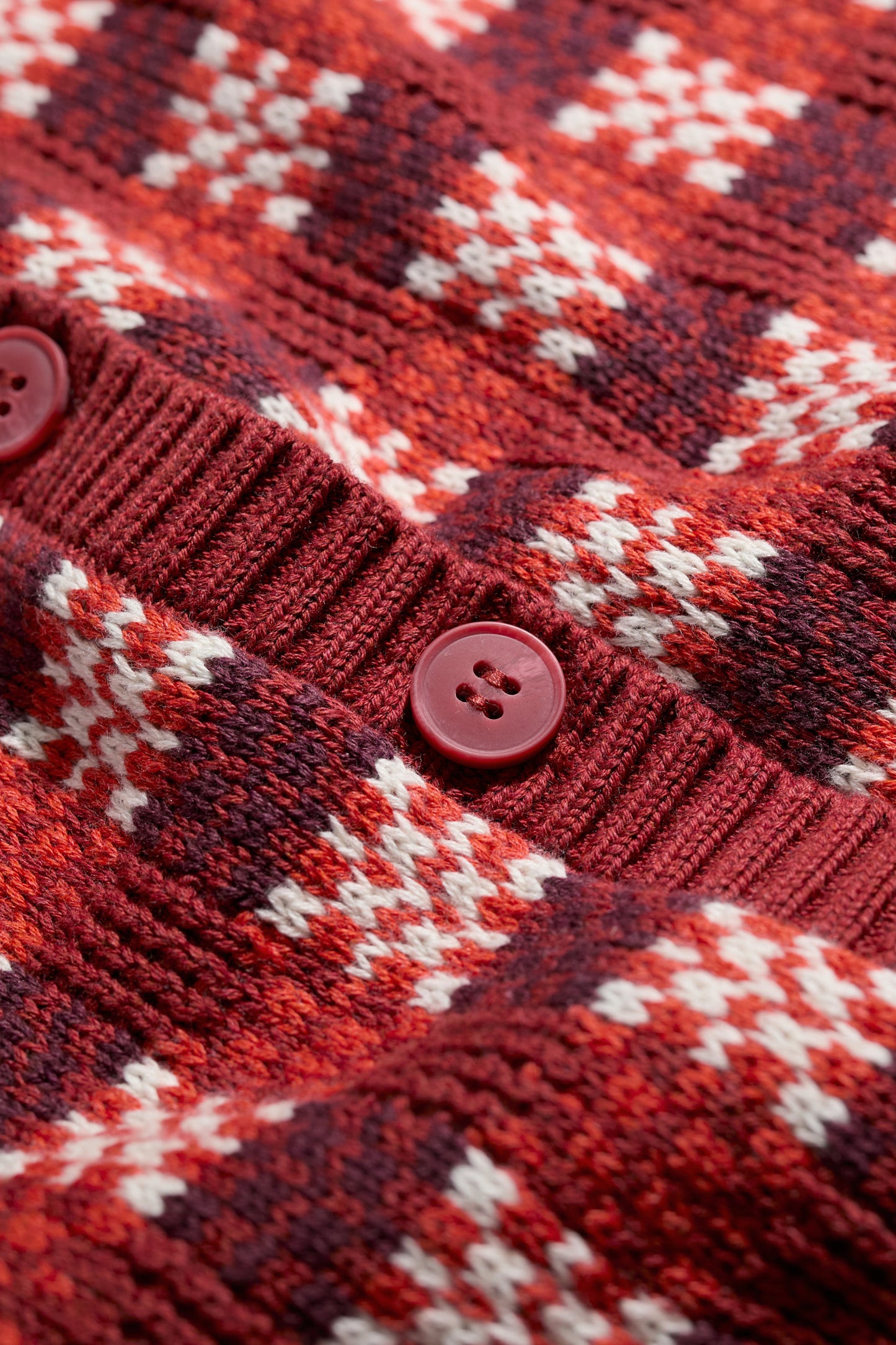 Cardigan Kensa a Quadri in Cotone Organico