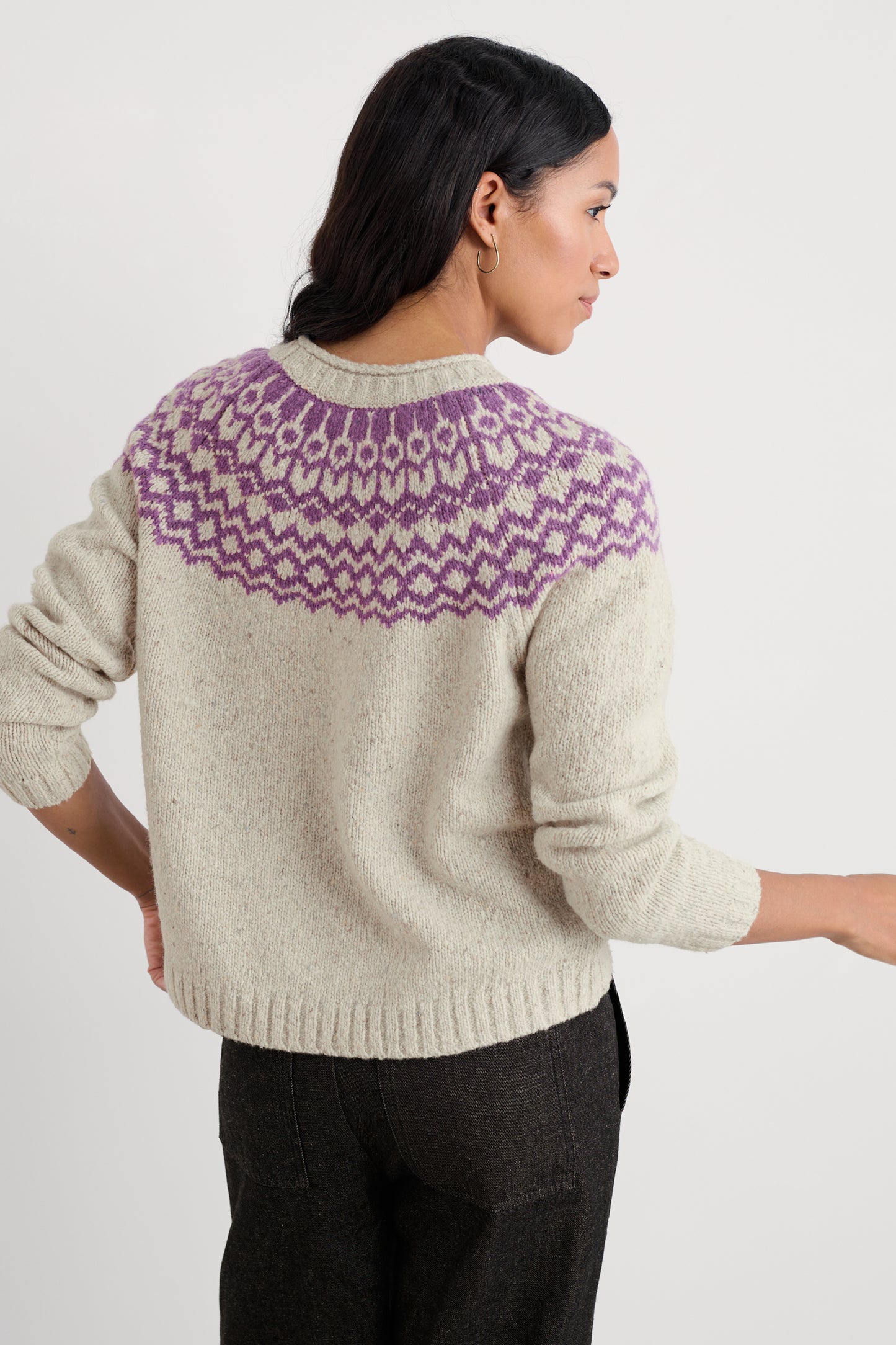 Pull Fair Isle Port Kinnis en mérinos