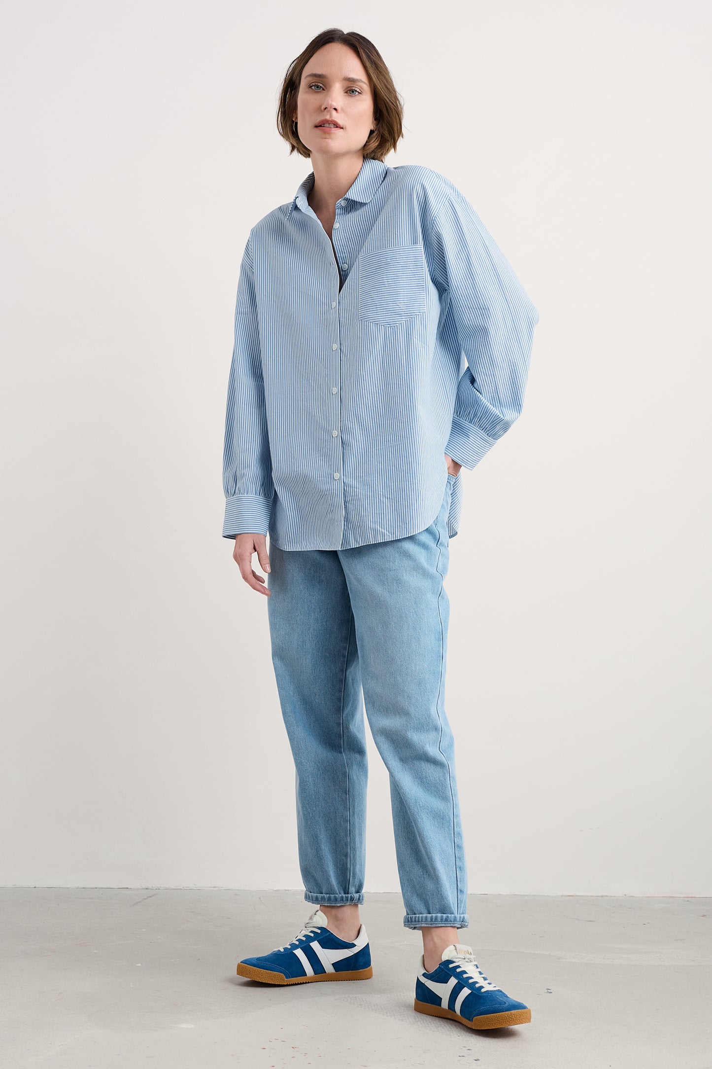Chemise popeline oversize Sea Path