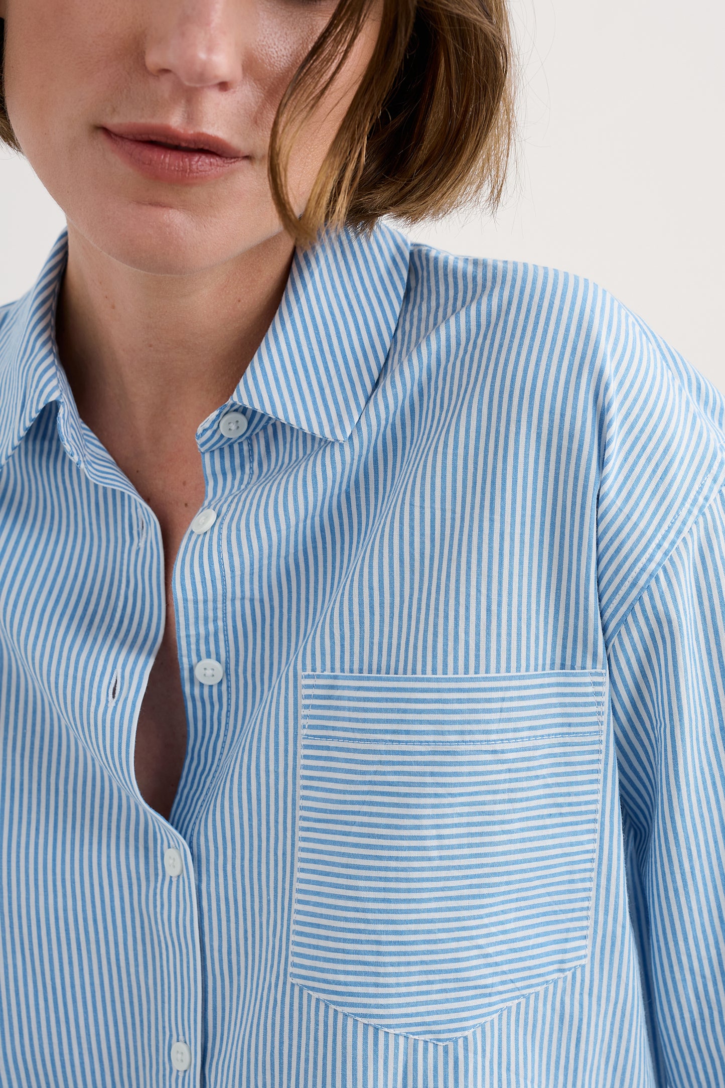 Chemise popeline oversize Sea Path