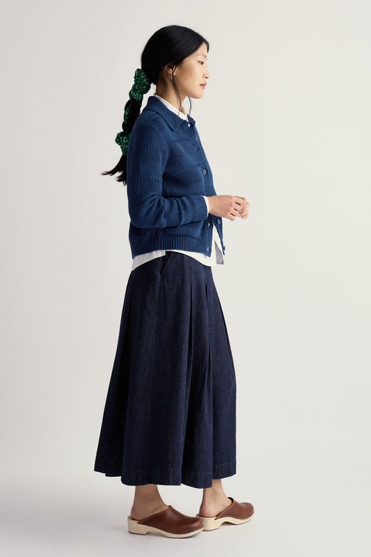 Cardigan con Colletto Nut Lane in Cotone Organico