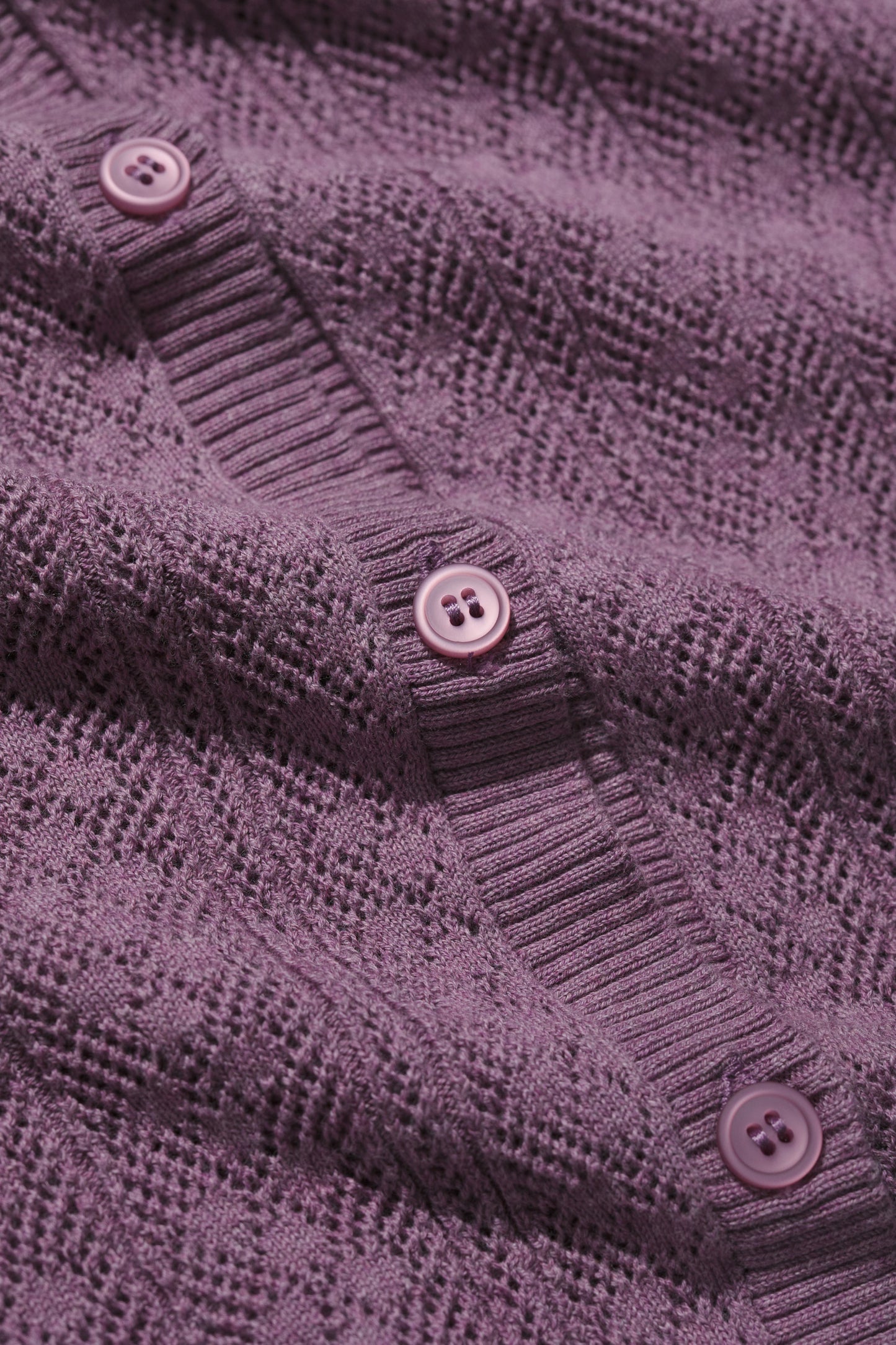 Cardigan Pointelle Willowing in Cotone Organico