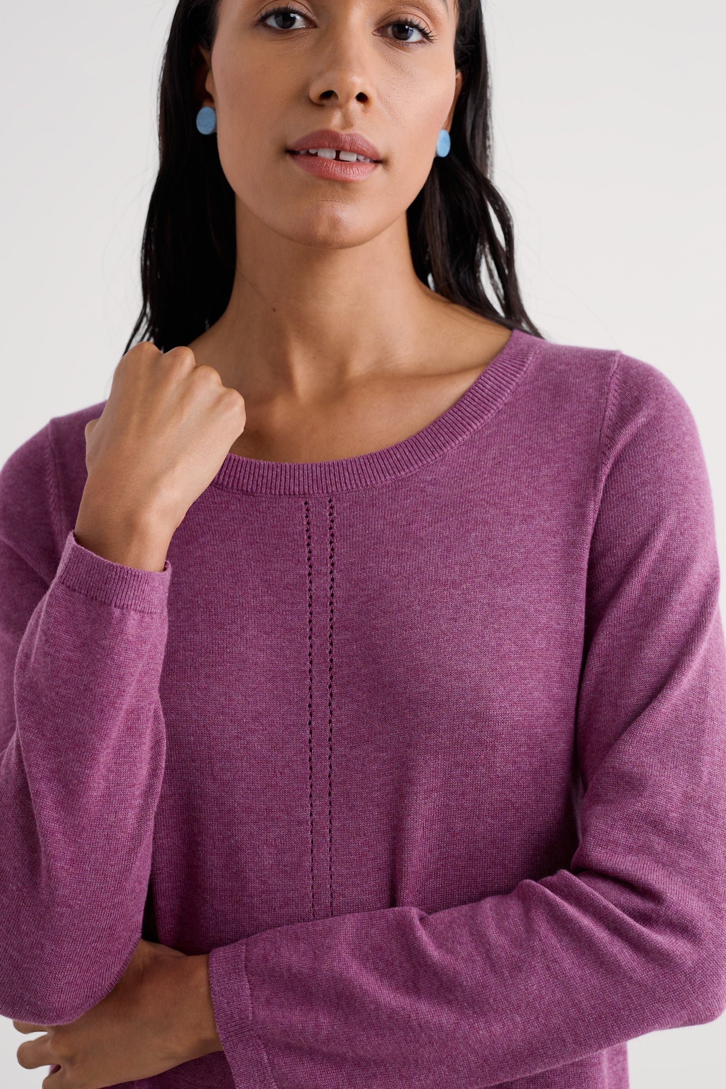 Robe Poltreen mi-longue en coton biologique certifié GOTS