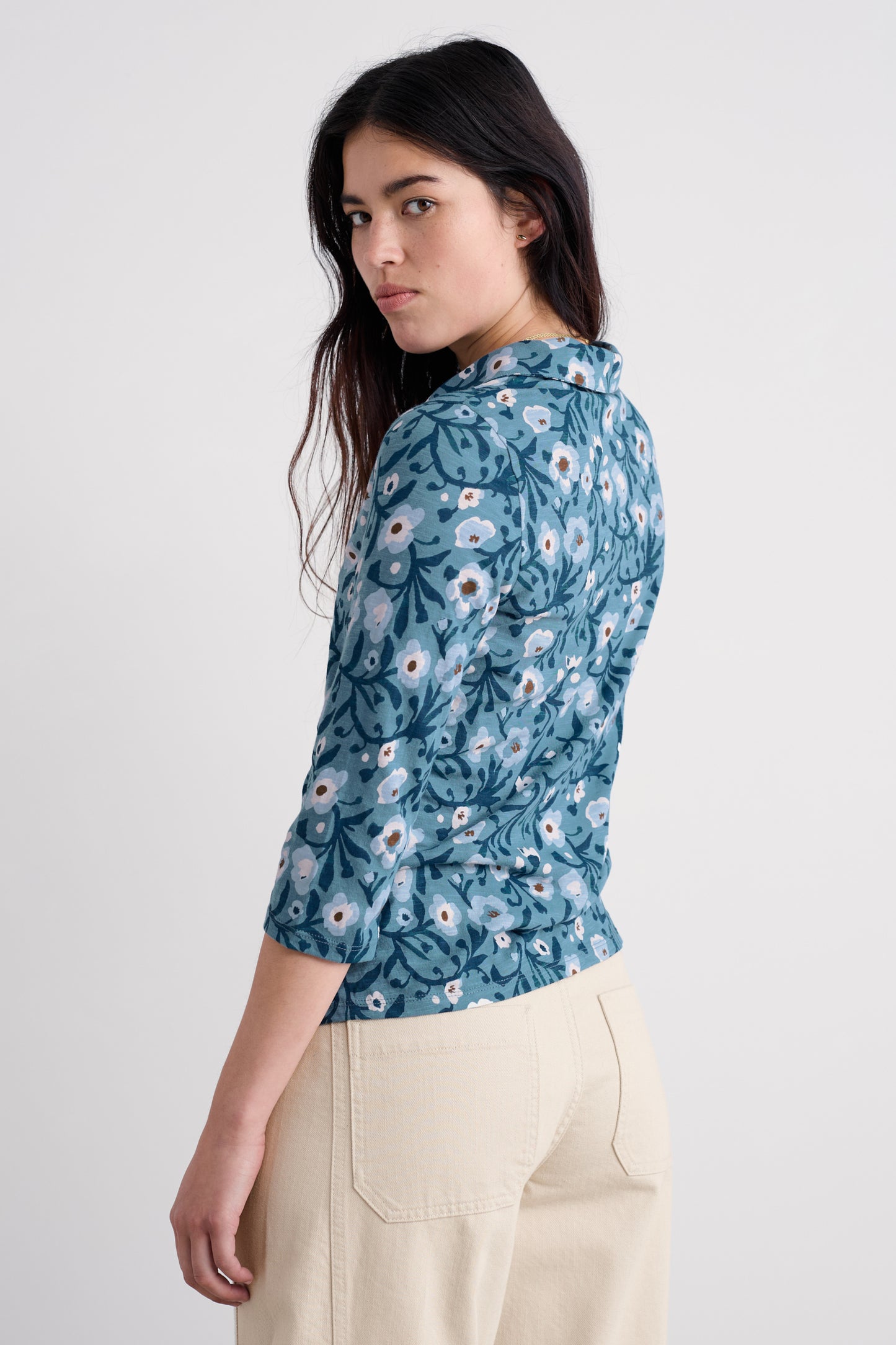 Camicia Wavecrest in jersey di cotone biologico
