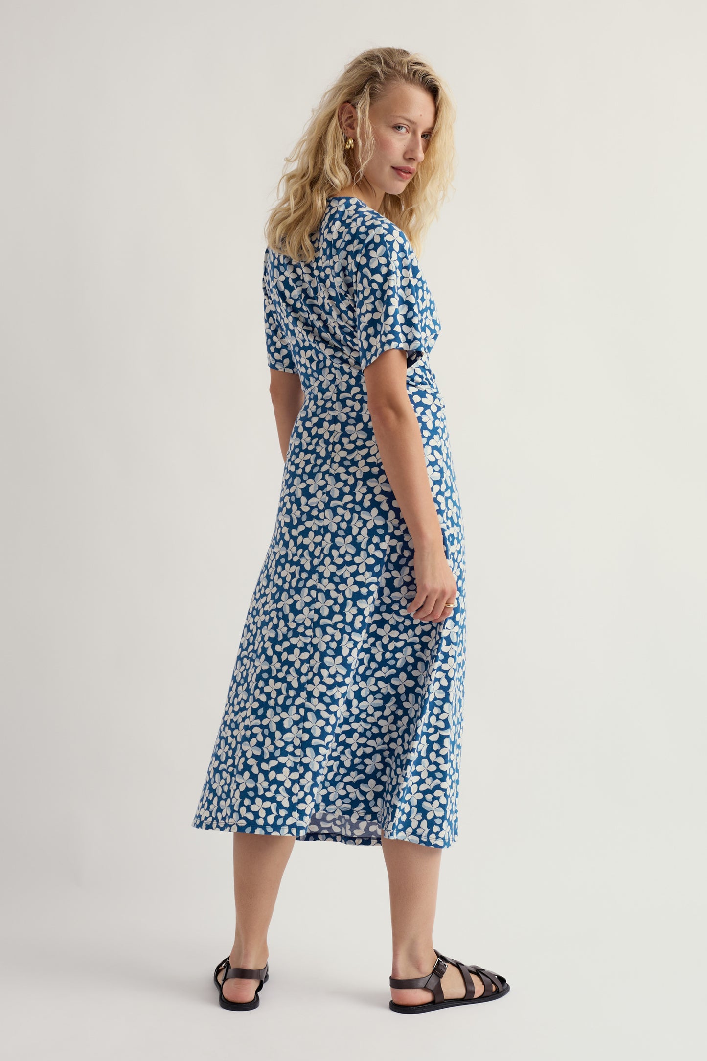 Abito midi in jersey Water Mint  