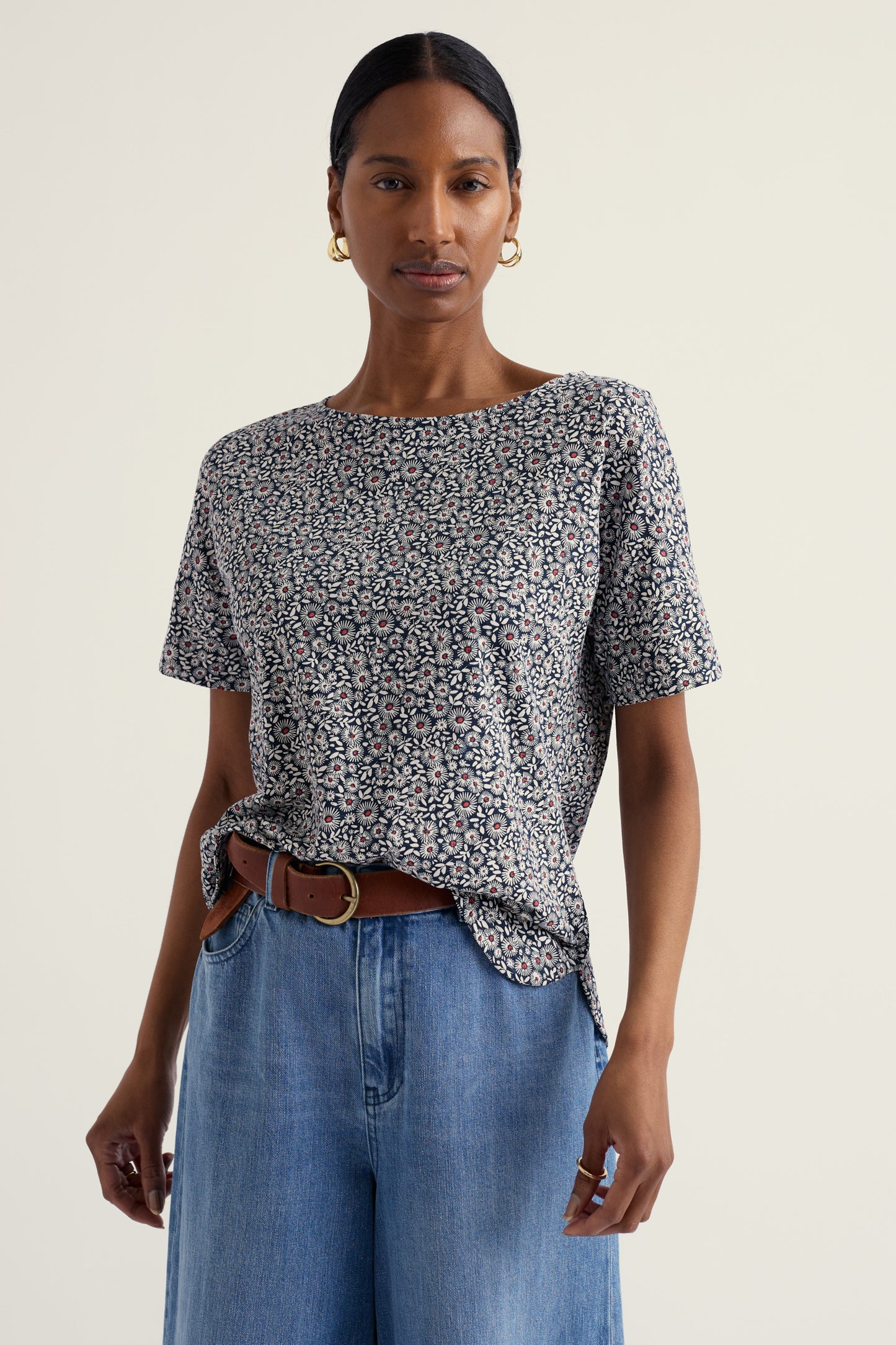 T-shirt imprimé Bryher View en coton biologique GOTS