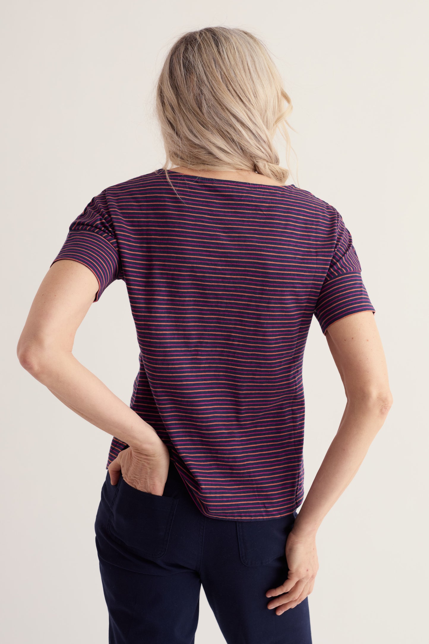 T-shirt rayé Bryher View en coton biologique GOTS