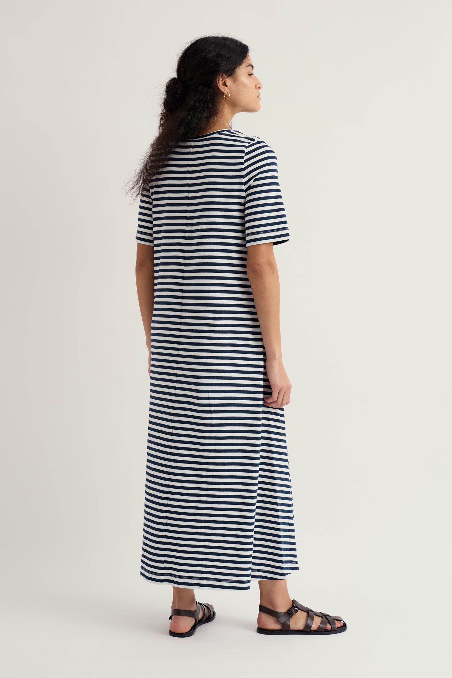 Robe T-shirt en coton biologique GOTS Ivey, teint en fil