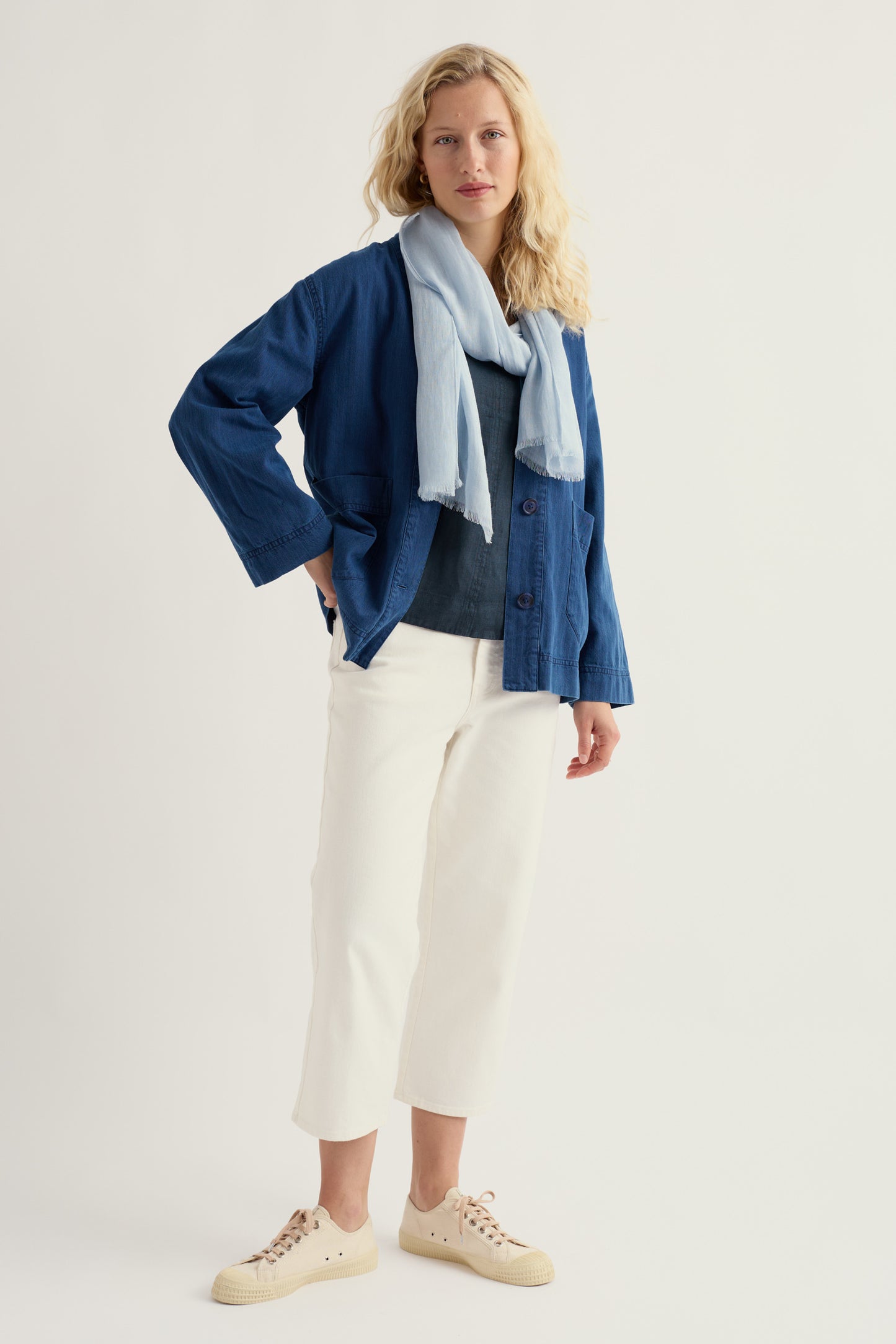 Giacca in Denim Penwerris in Cotone Organico GOTS