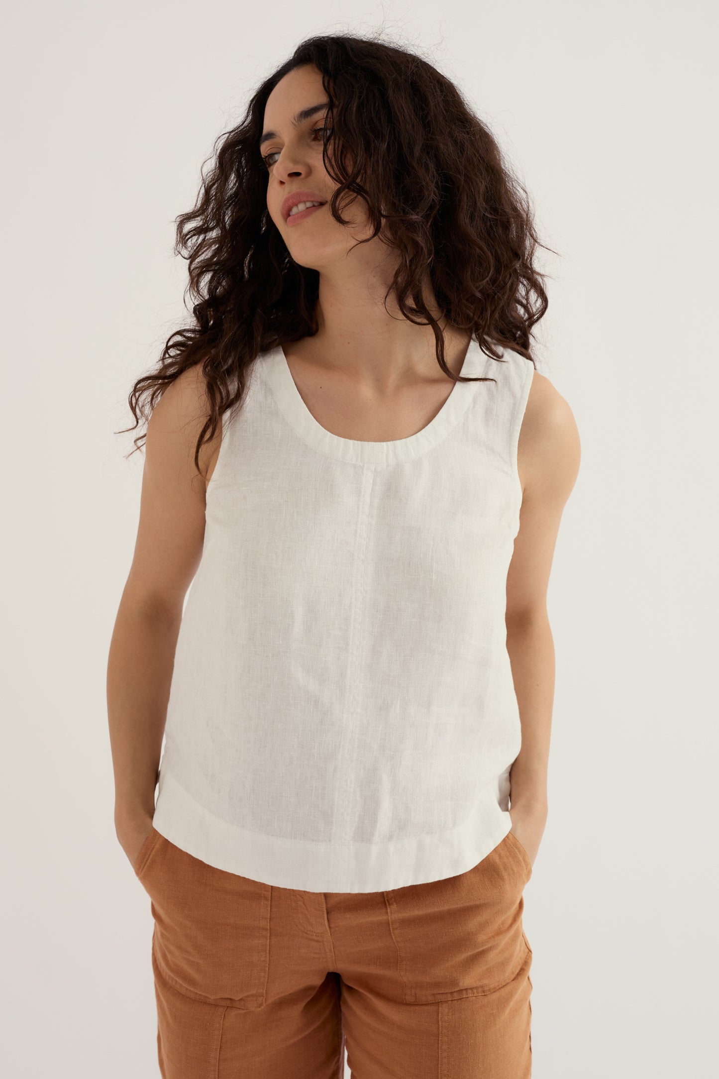Gilet en lin « Lighthouse Station »