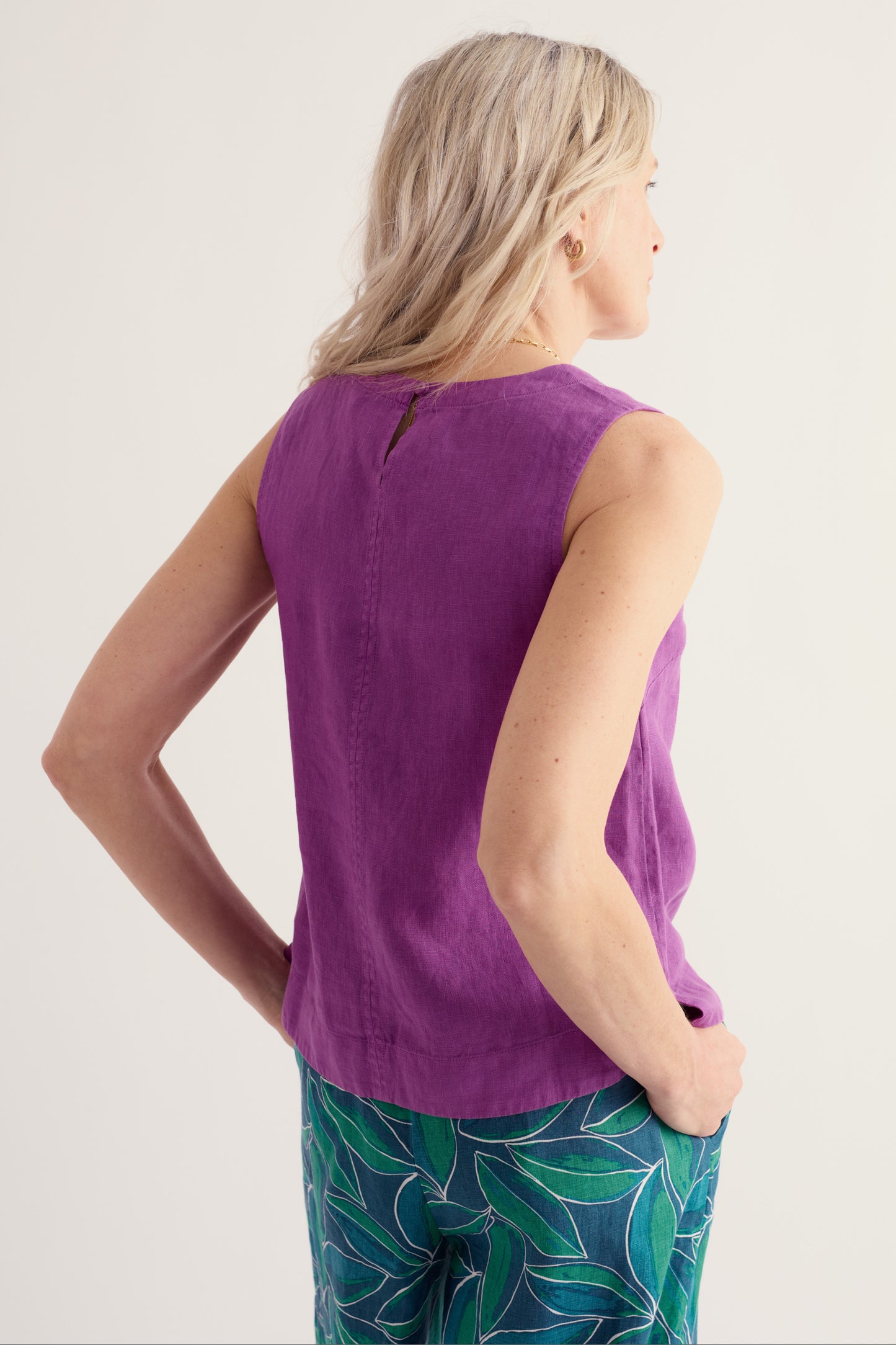 Gilet en lin « Lighthouse Station »