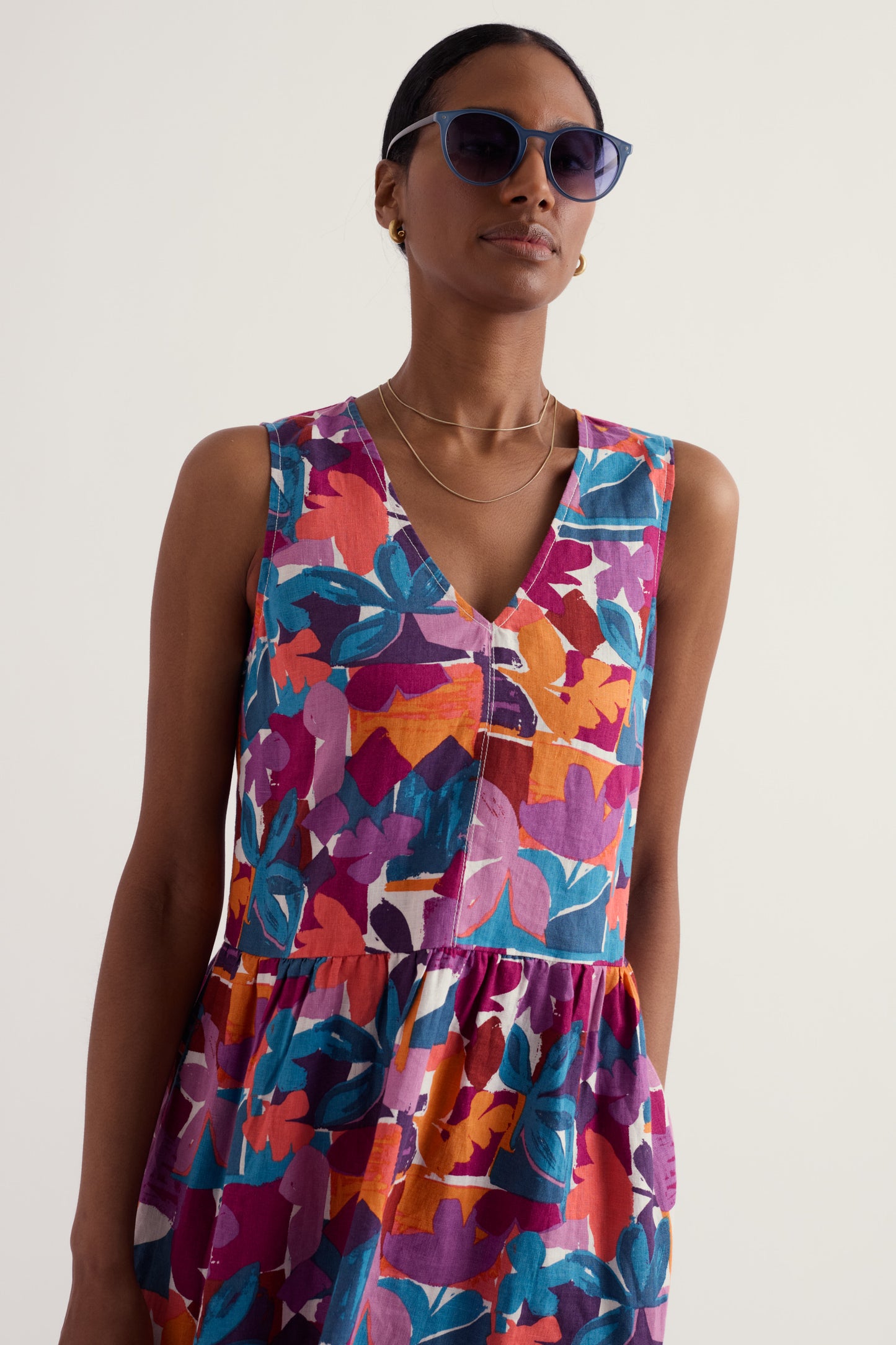 Robe en lin sans manches Lowland Heather