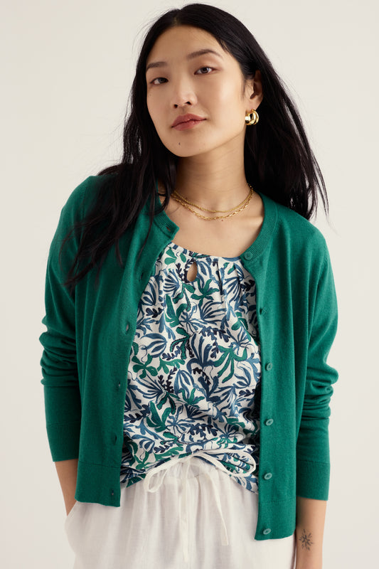 Cardigan Dancing Light in Cotone Organico