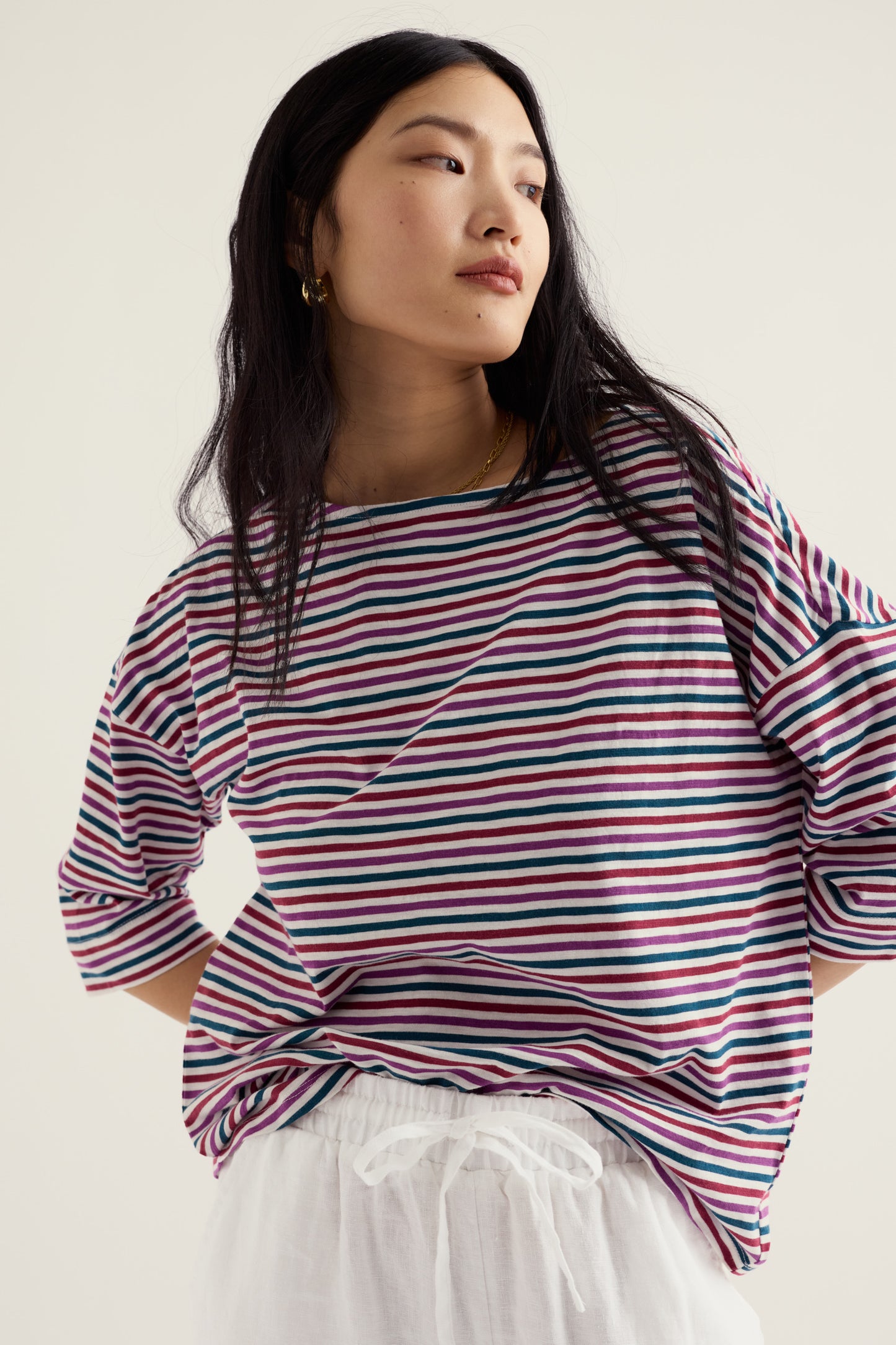 Haut Tremayne Quay Jersey en coton biologique GOTS