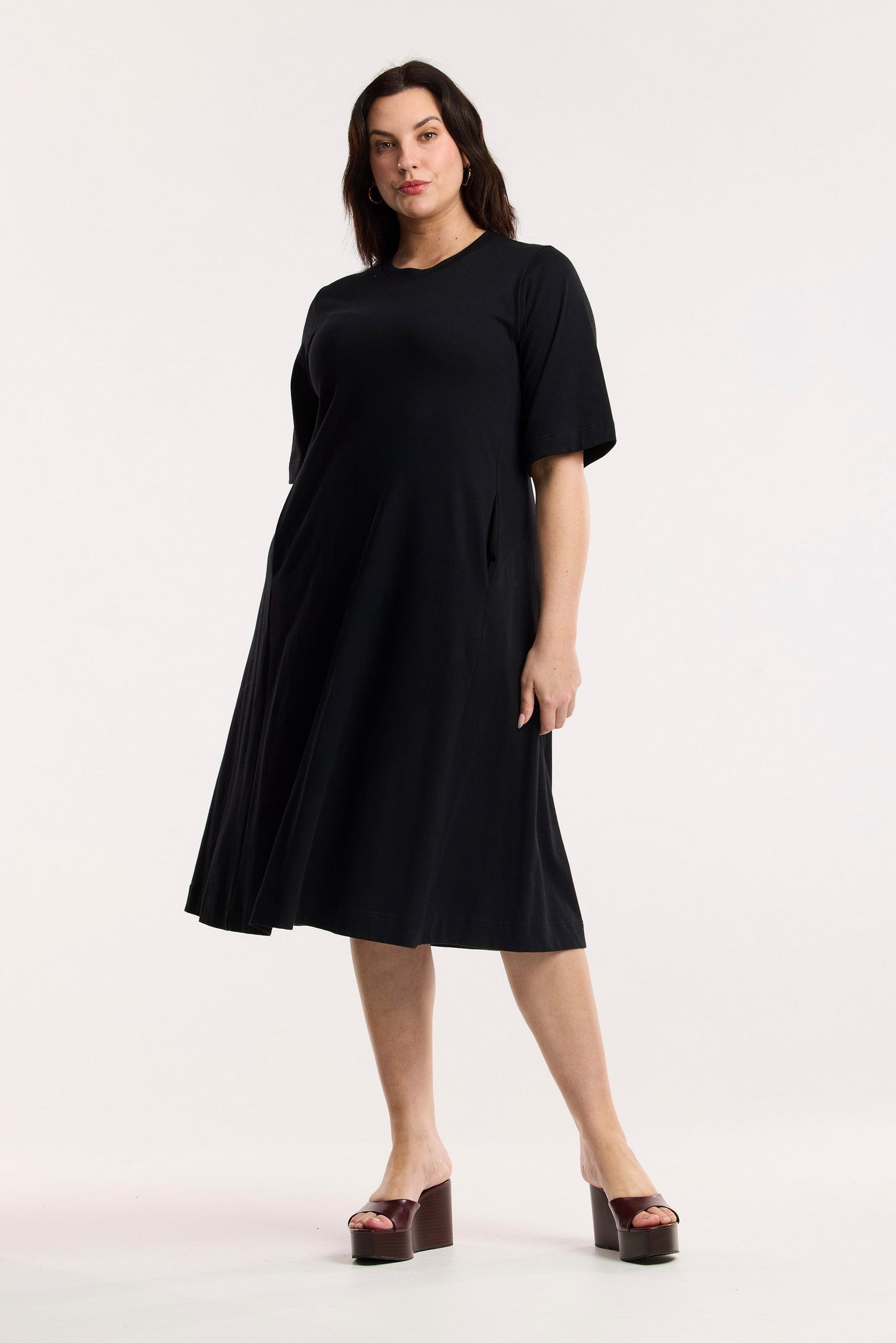 Vestito midi organico Traveller