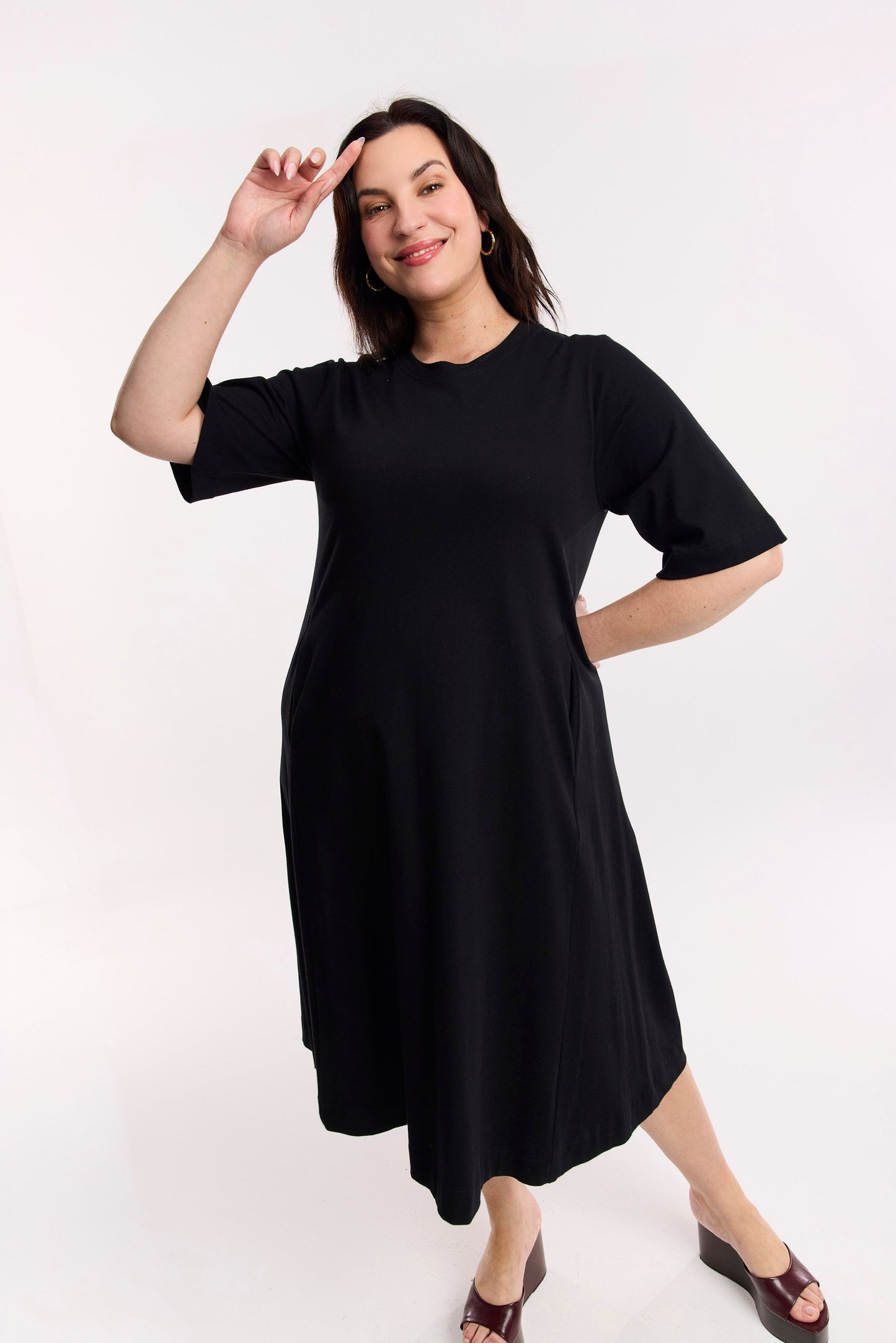Vestito midi organico Traveller