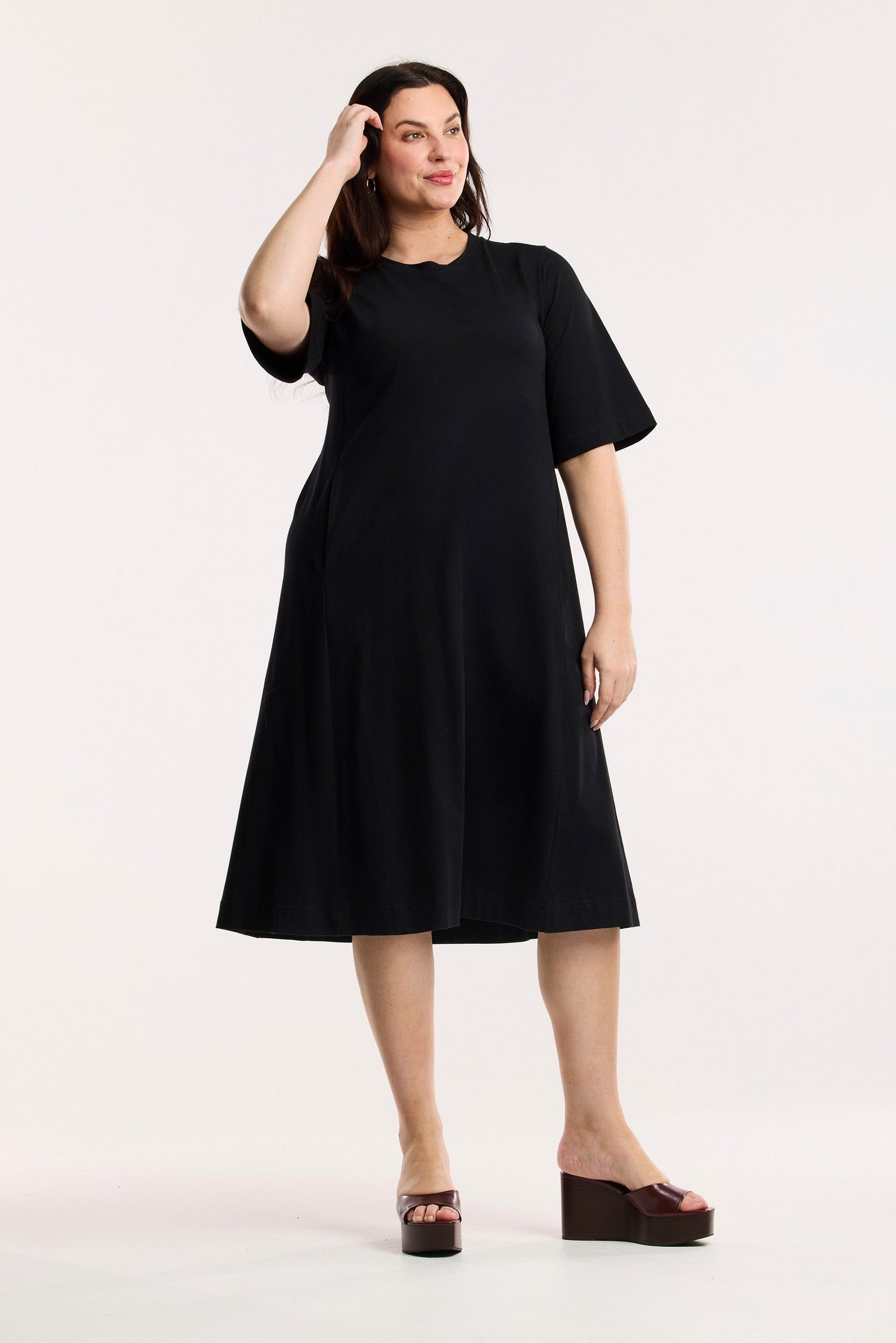 Vestito midi organico Traveller