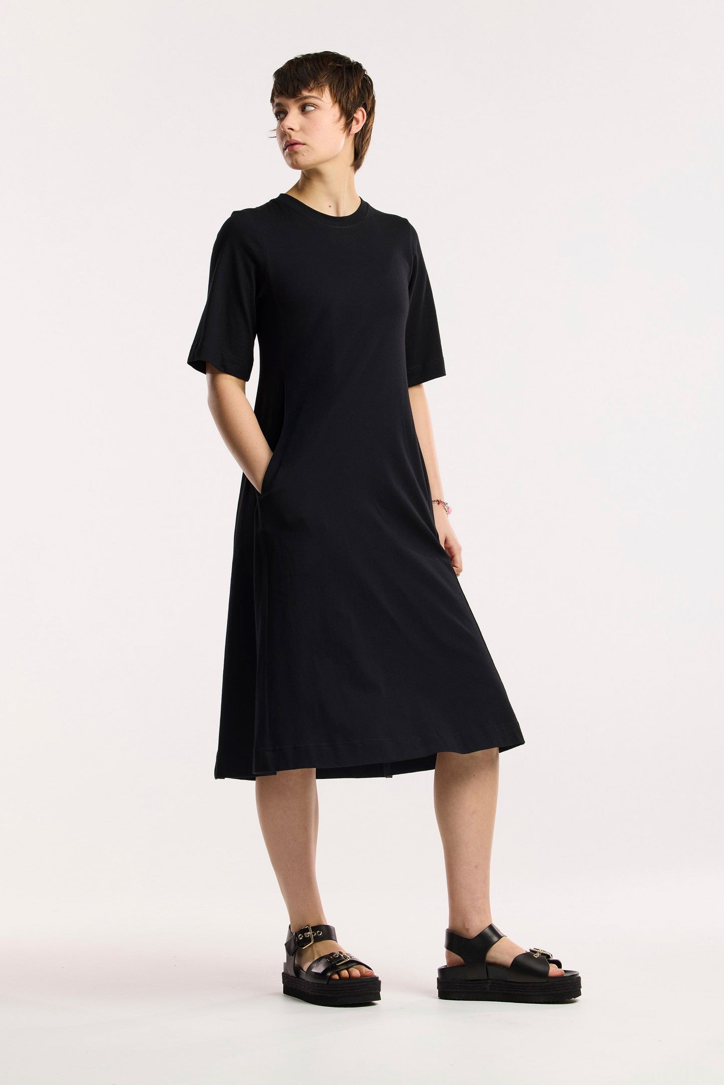 Vestito midi organico Traveller