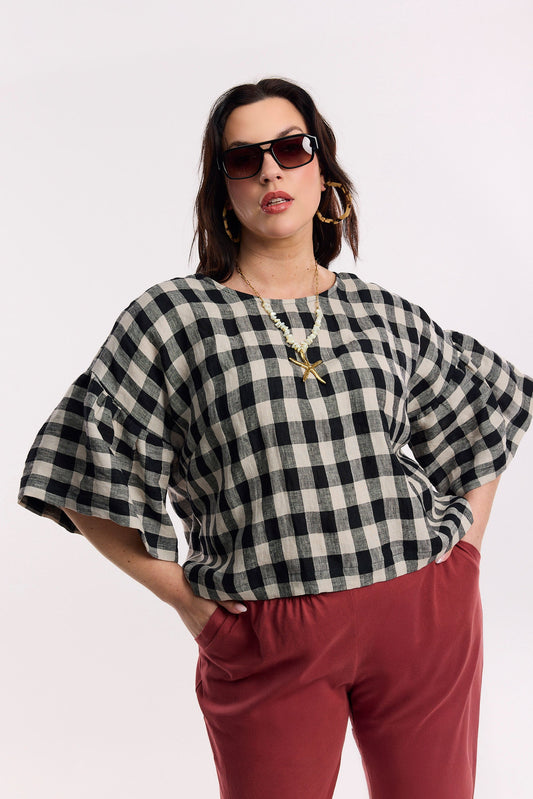 Blusa a quadri Laneway
