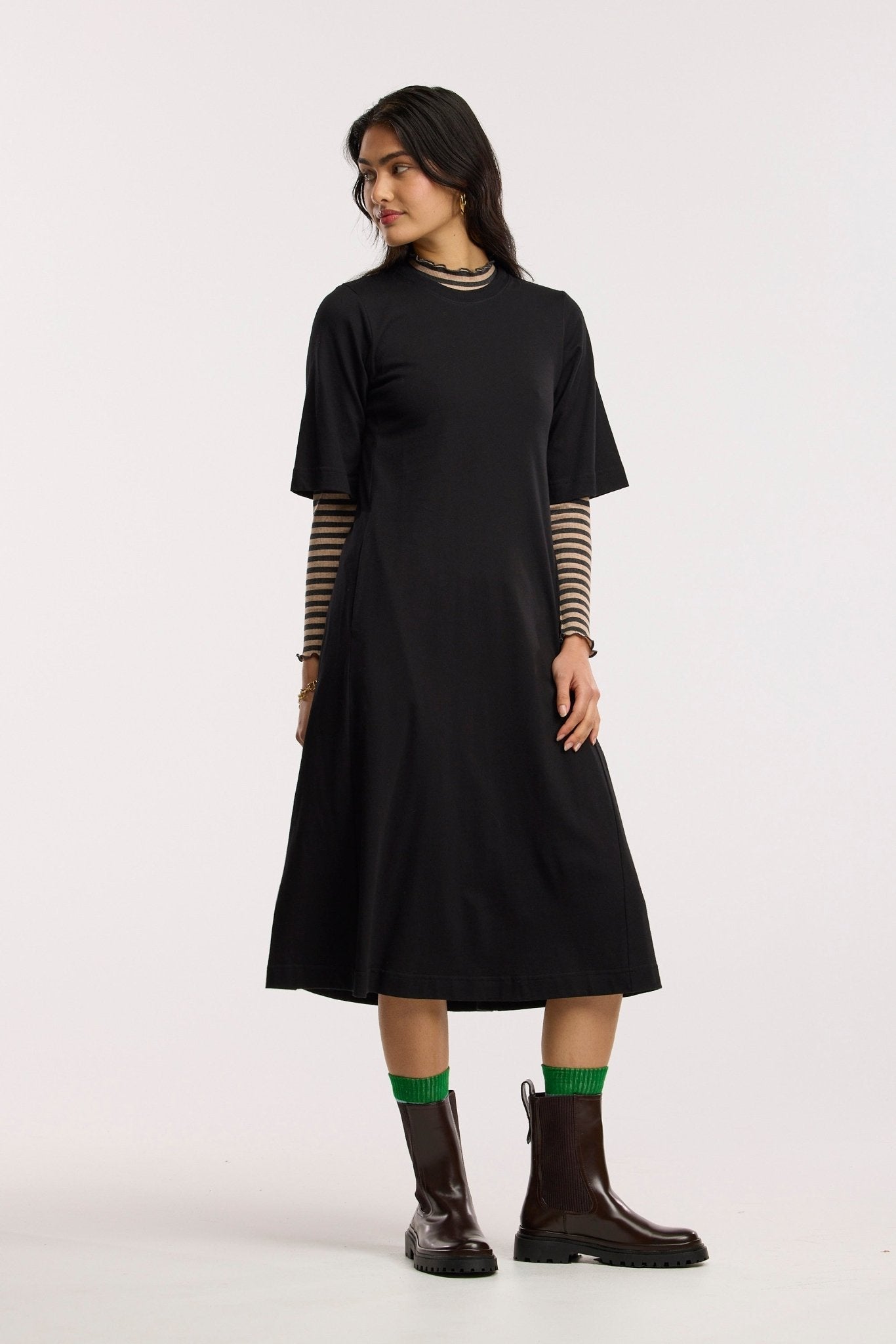 Vestito midi organico Traveller