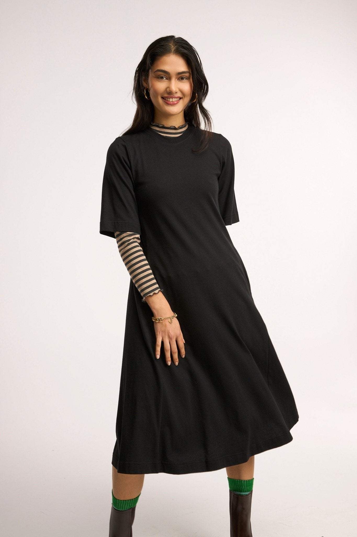Vestito midi organico Traveller
