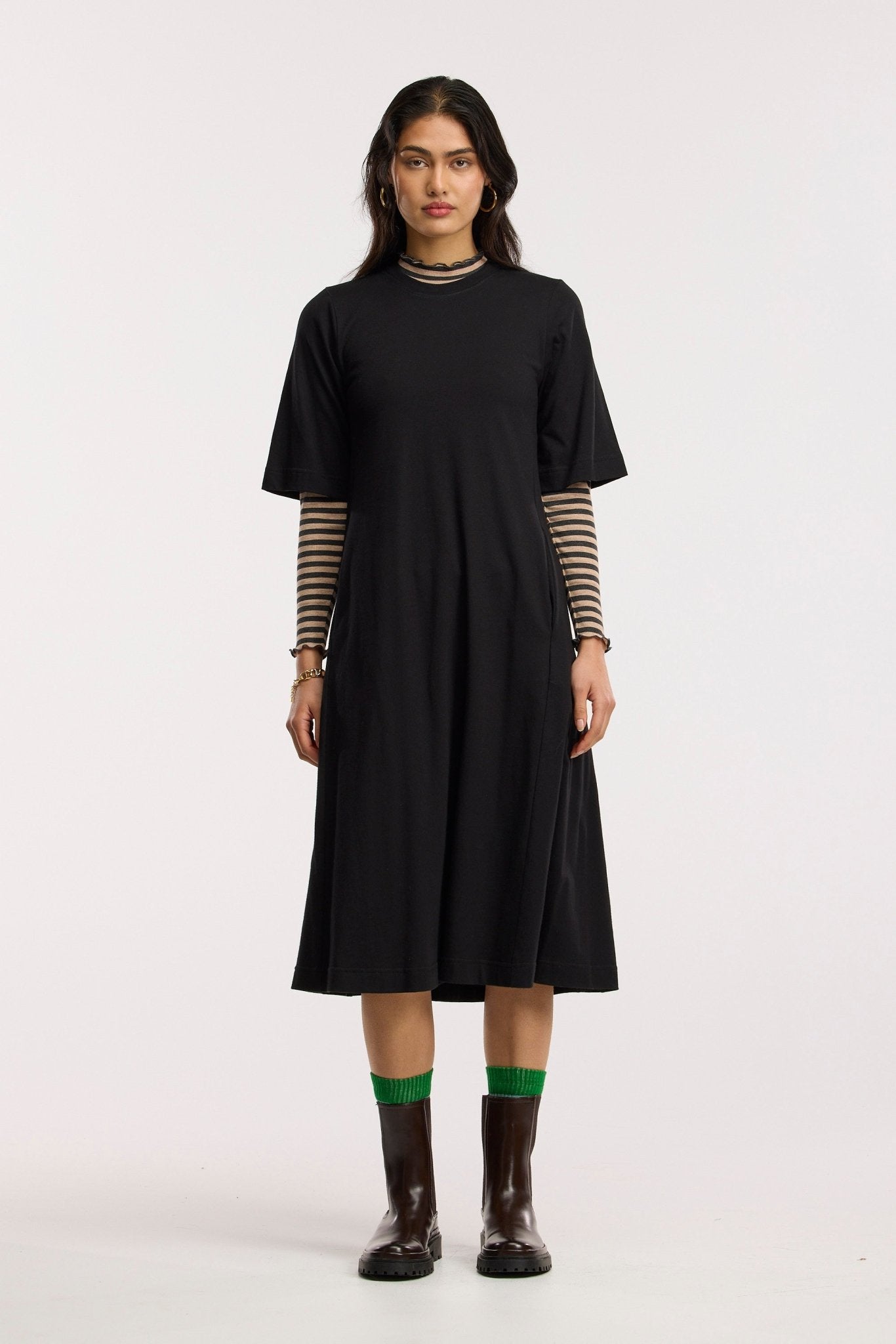 Vestito midi organico Traveller