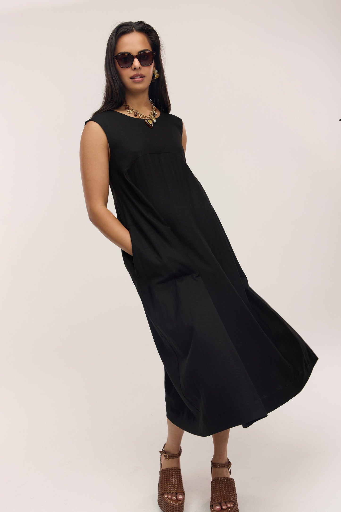 Vestito Midi Senza Maniche Perseverance
