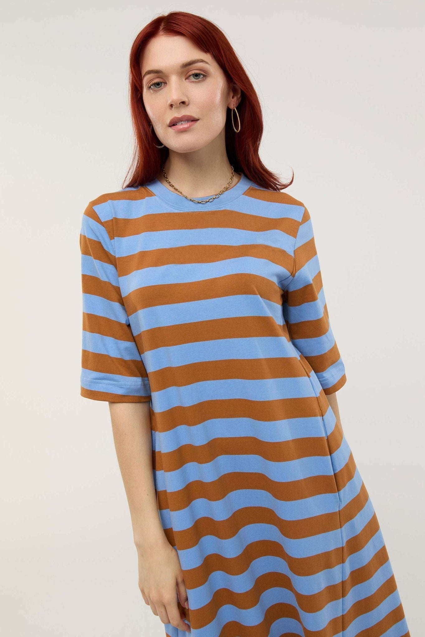 Robe midi rayée Traveler